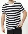 Gestreiftes T-Shirt X-Mail, Rundhalsausschnitt