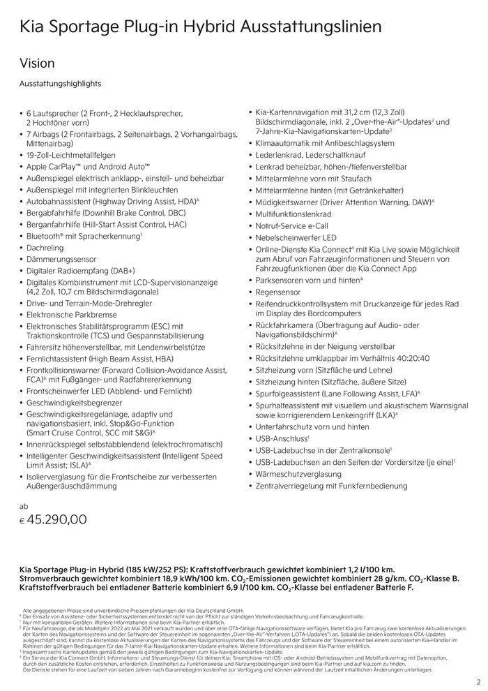 KIA Sportage Plug-in Hybrid von 3. September bis 3. September 2025 - Prospekt seite 2