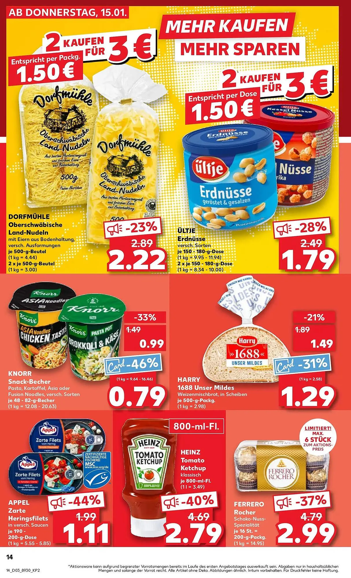 Kaufland Prospekt von 18. Januar bis 21. Januar 2026 - Prospekt seite 14