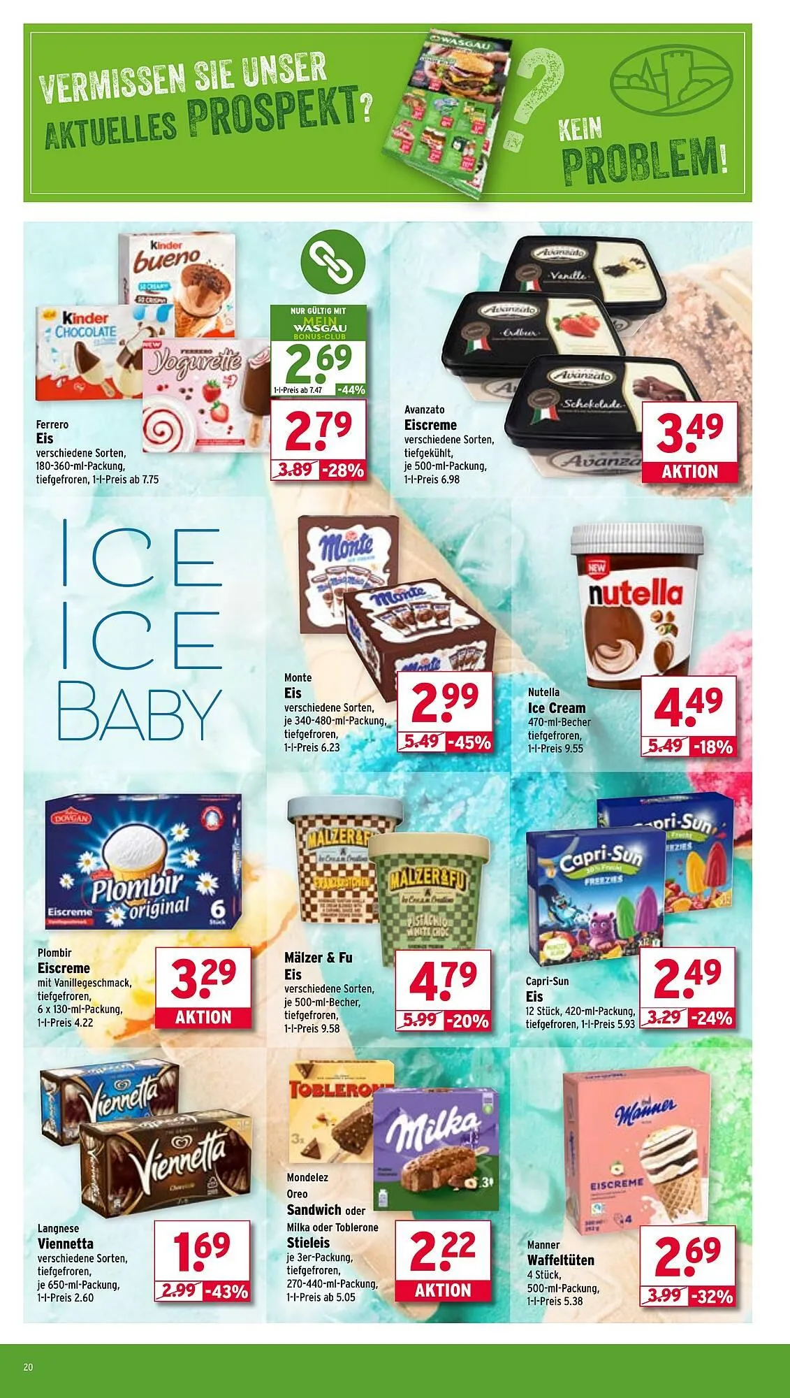 Wasgau Prospekt von 30. Juni bis 5. Juli 2025 - Prospekt seite 20