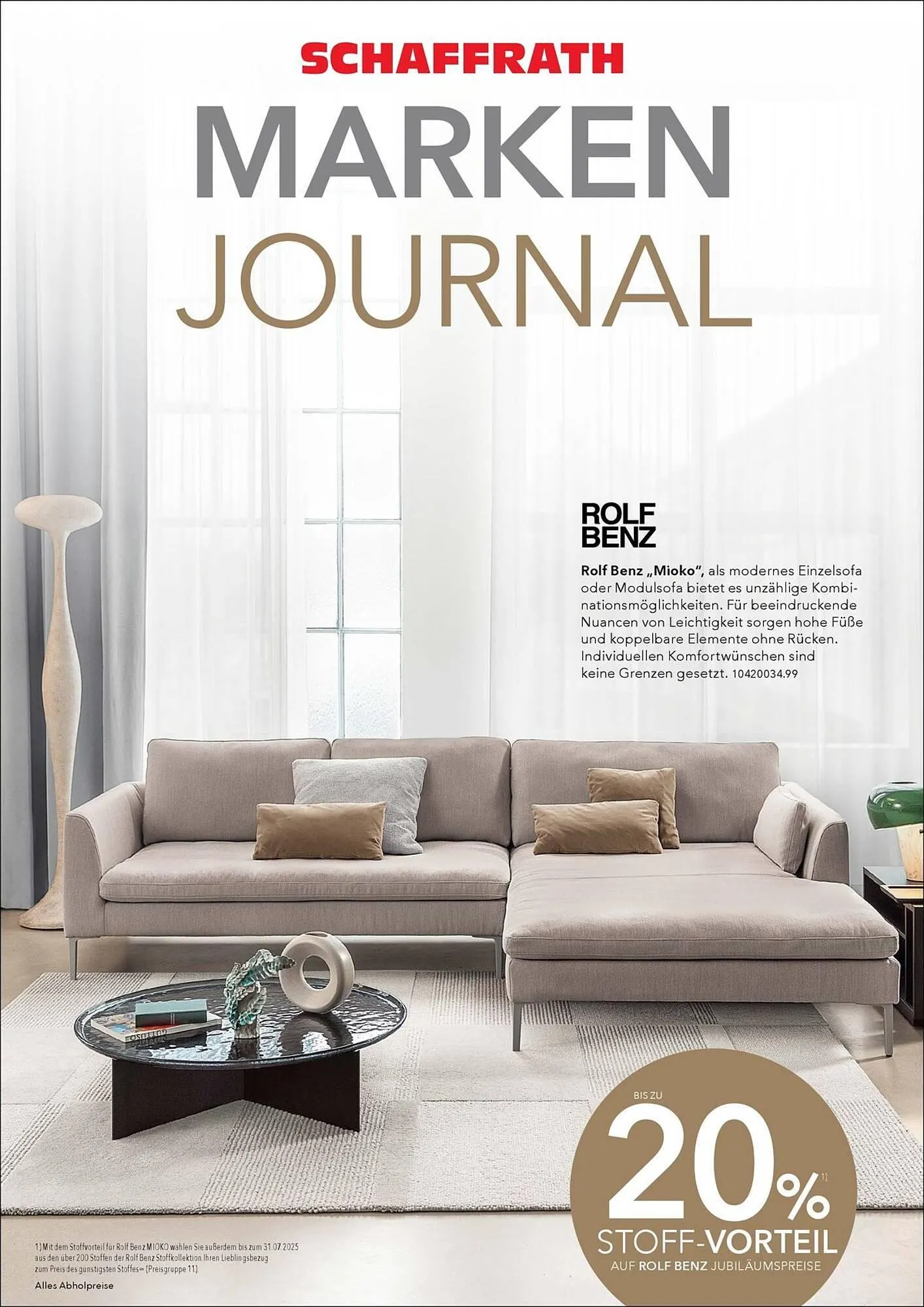 Schaffrath Prospekt von 5. Juli bis 31. Juli 2025 - Prospekt seite 1