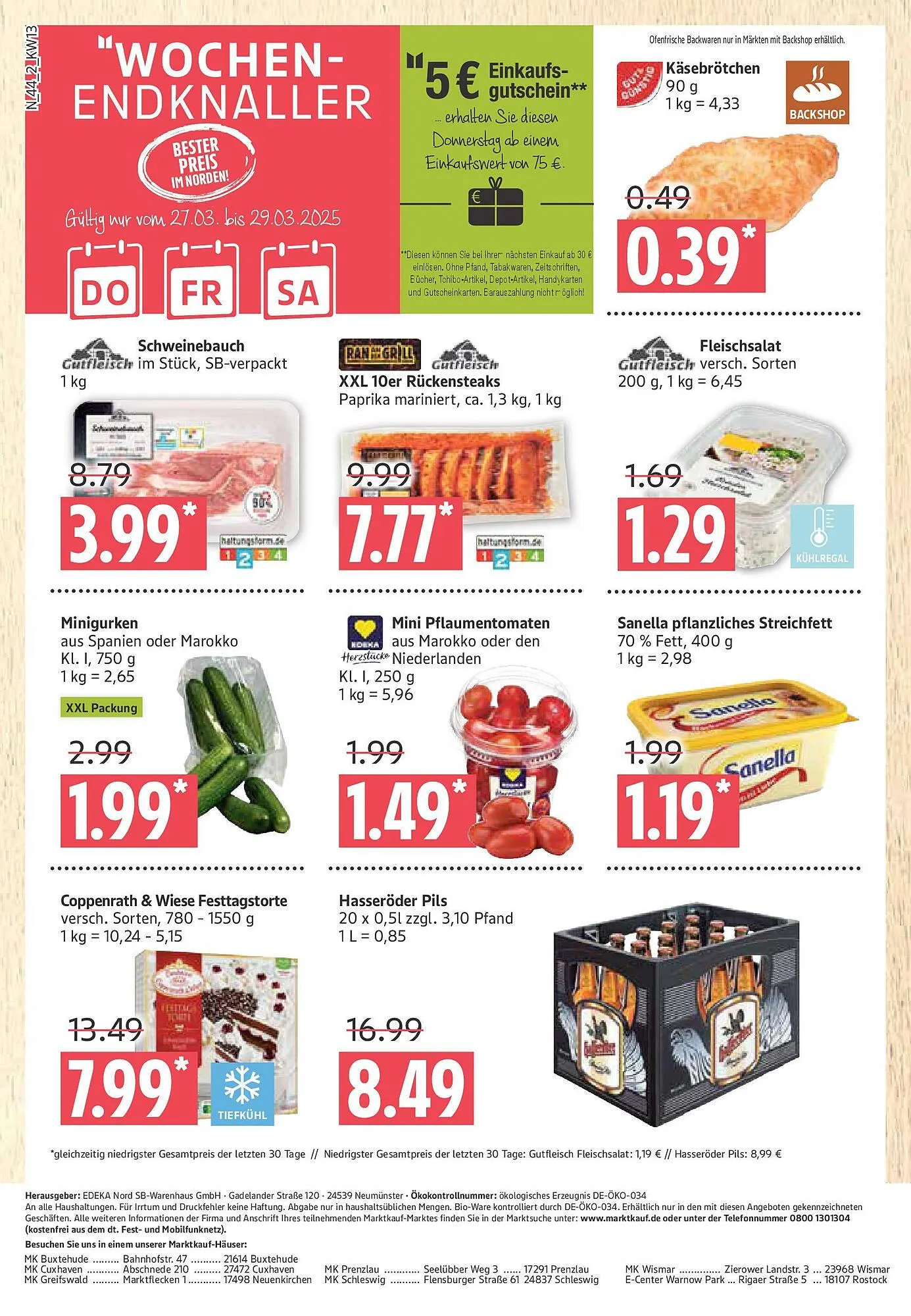 Marktkauf Prospekt von 23. März bis 29. März 2025 - Prospekt seite 44