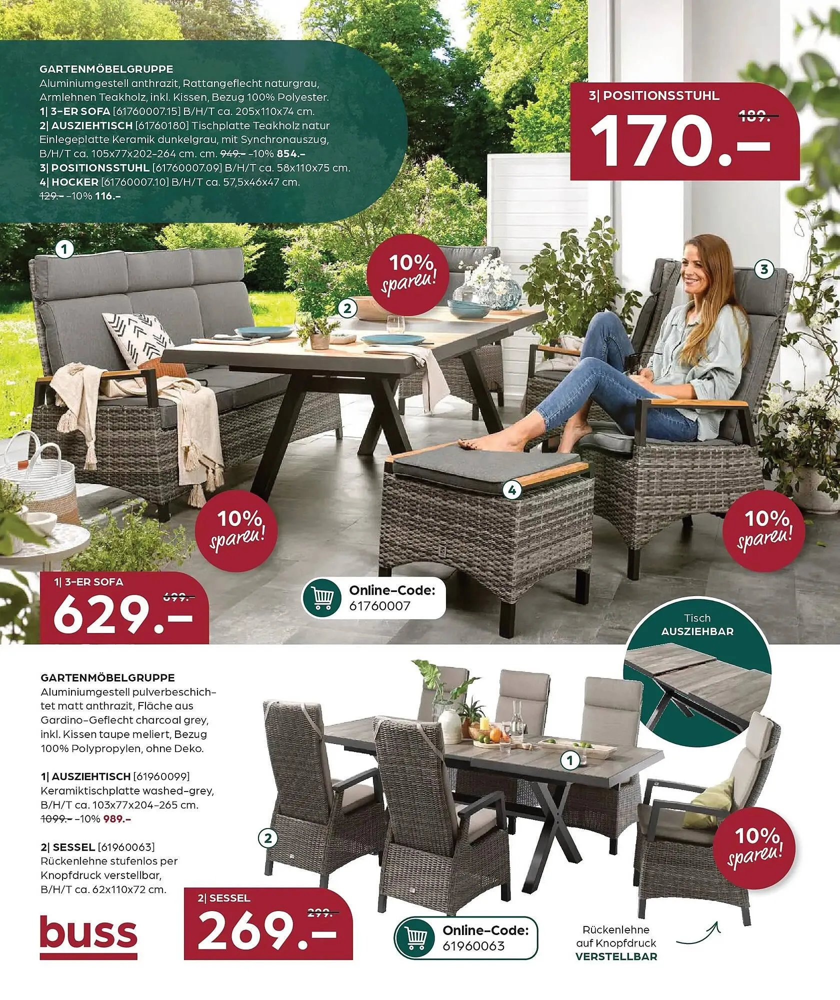 Möbel Buss Prospekt von 8. April bis 13. April 2026 - Prospekt seite 14