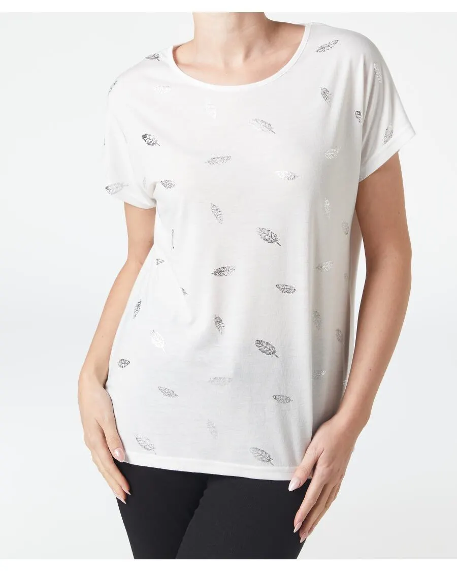 T-Shirt mit Foliendruck