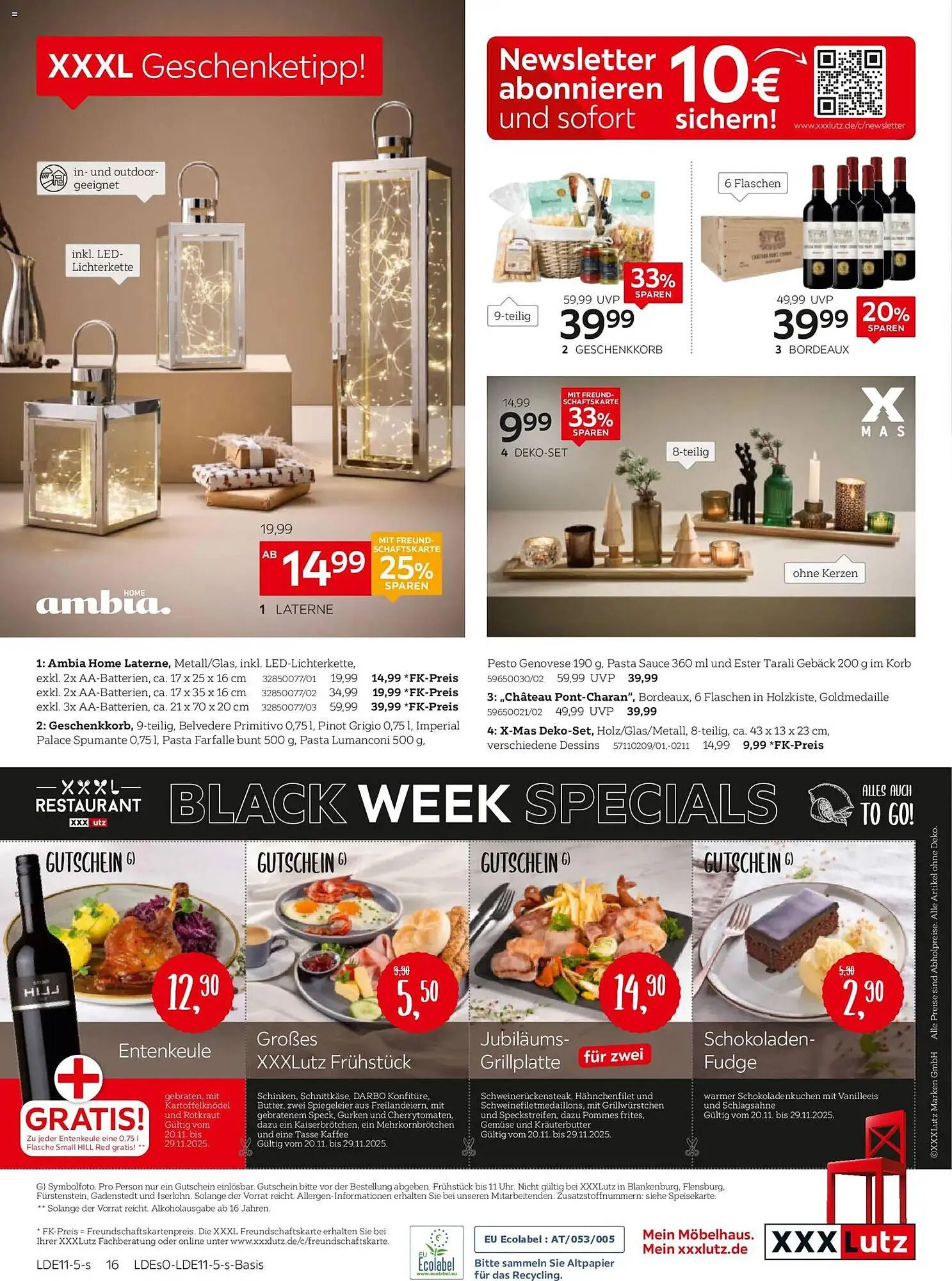 XXXLutz Prospekt von 16. November bis 30. November 2025 - Prospekt seite 16