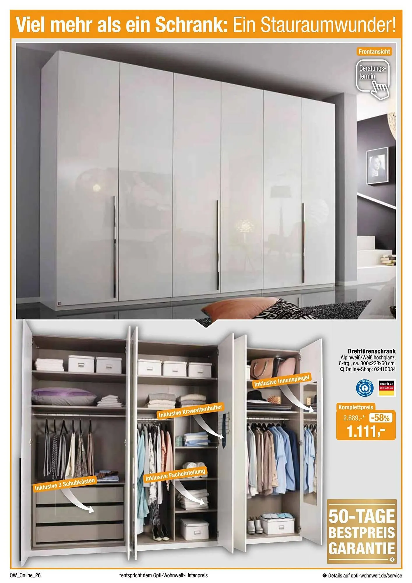 Opti Wohnwelt Prospekt von 13. April bis 24. April 2025 - Prospekt seite 26