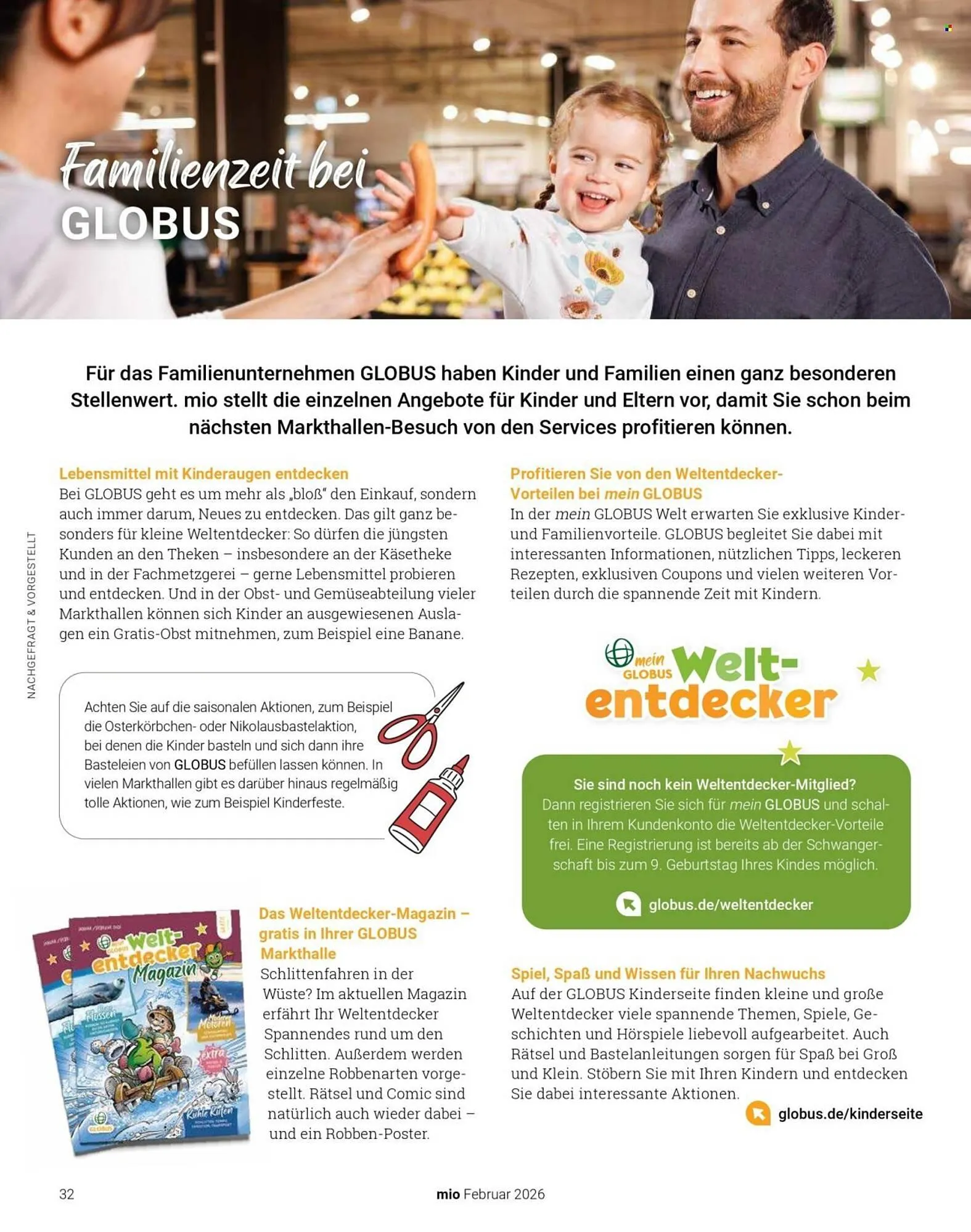 Globus Magazin von 1. Februar bis 28. Februar 2026 - Prospekt seite 32