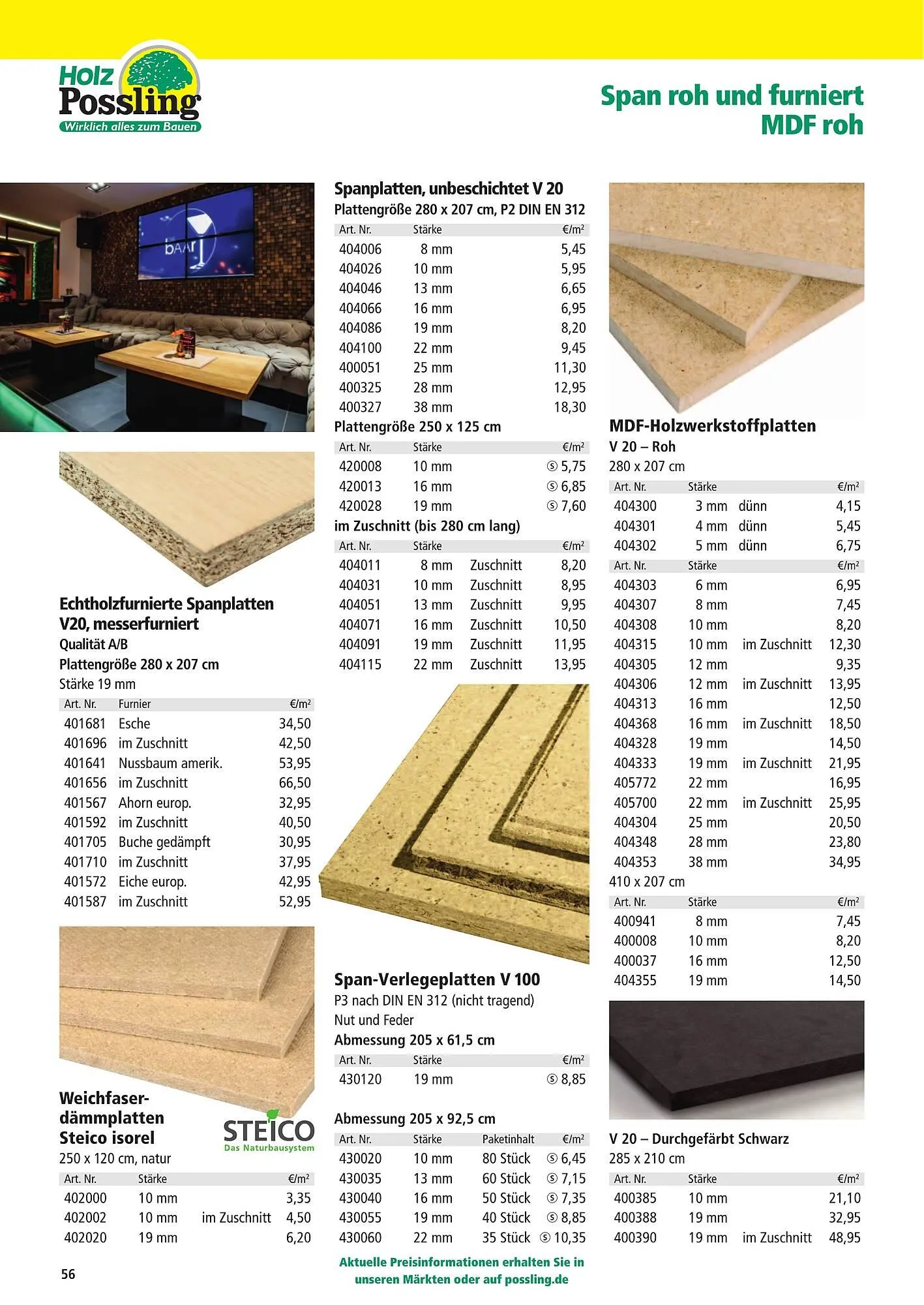 Holz Possling Prospekt von 1. April bis 31. Juli 2026 - Prospekt seite 56