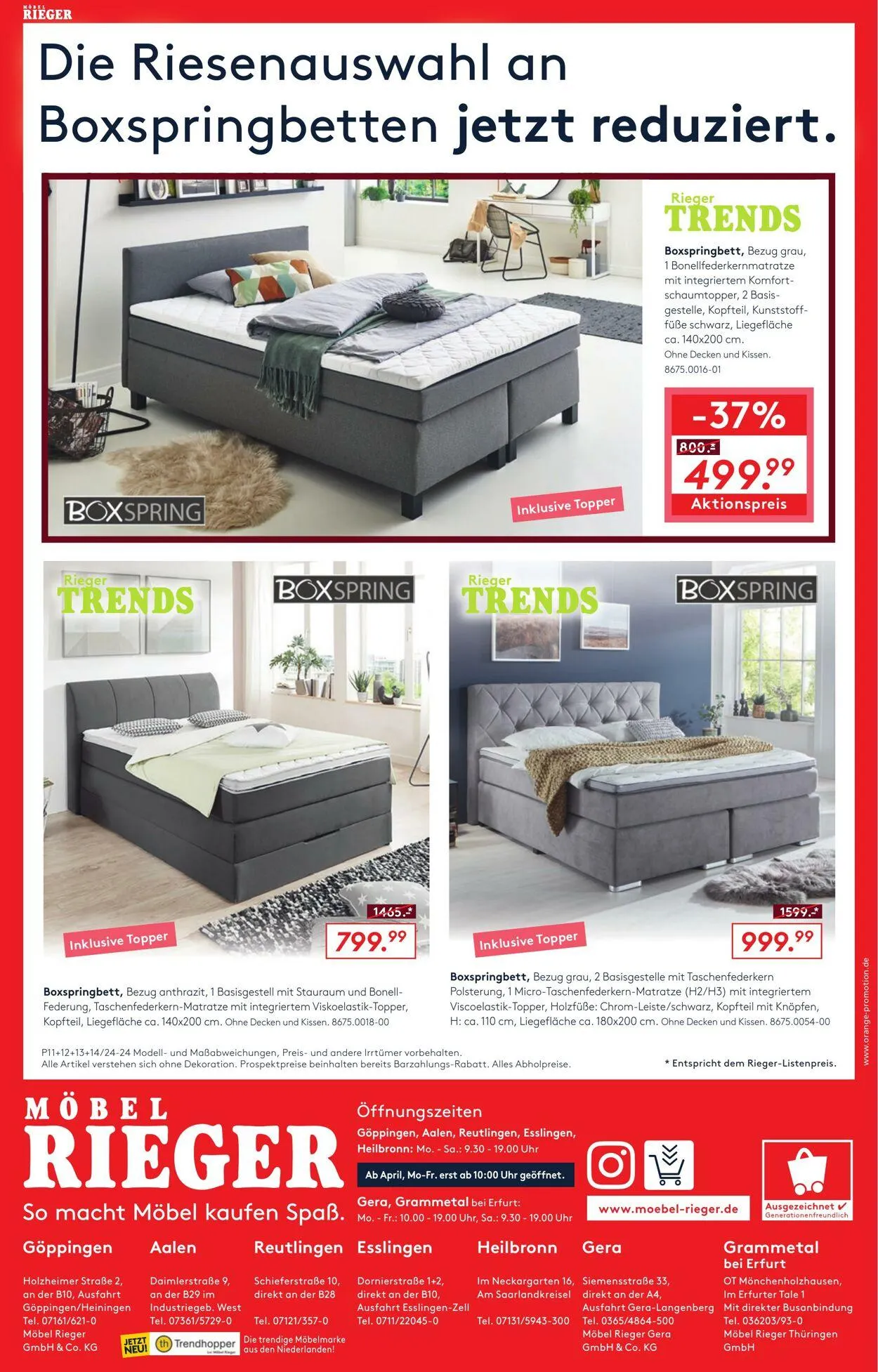 Möbel Rieger Aktueller Prospekt von 8. Oktober bis 22. Oktober 2025 - Prospekt seite 24