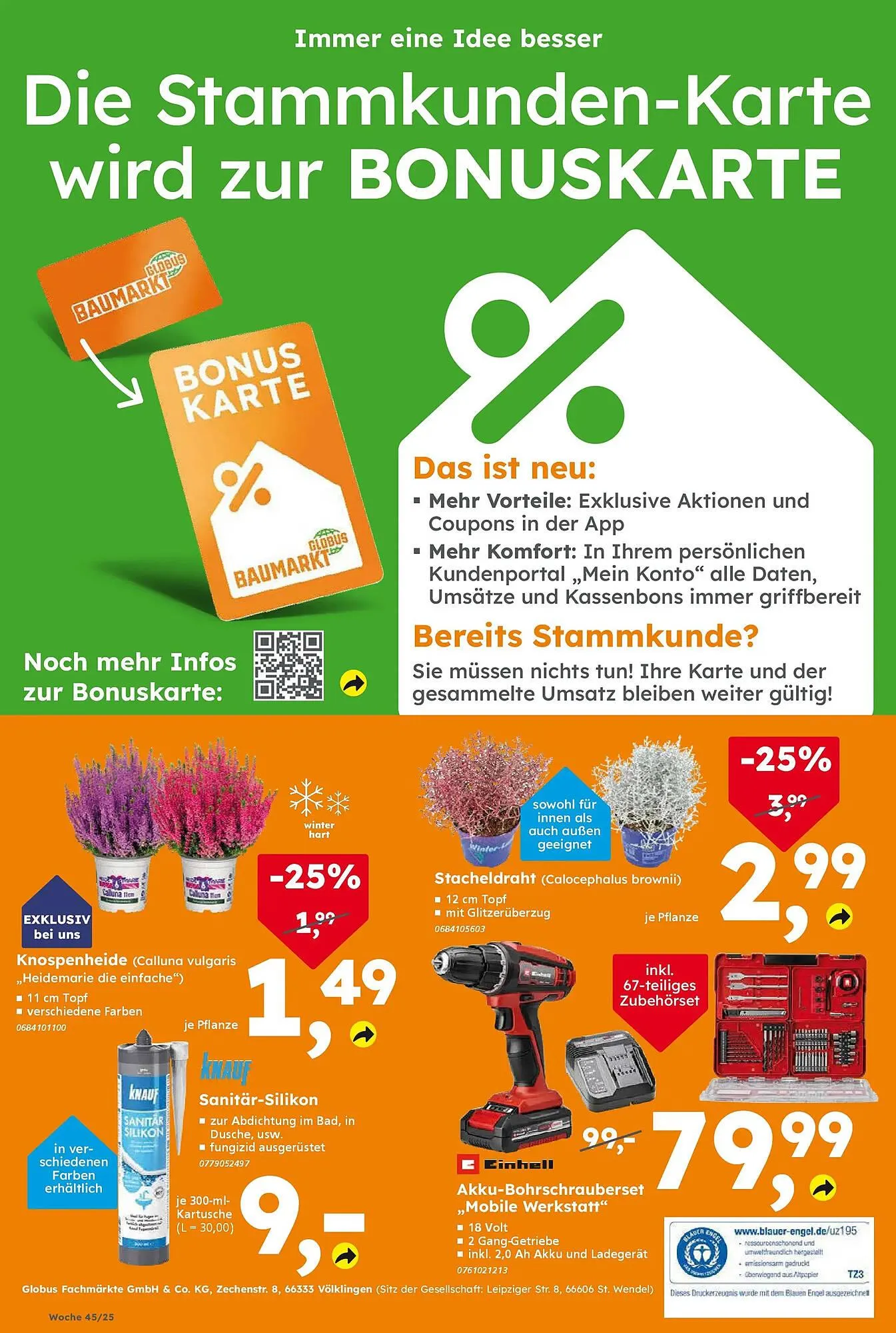 Globus Baumarkt Prospekt von 2. November bis 8. November 2025 - Prospekt seite 16