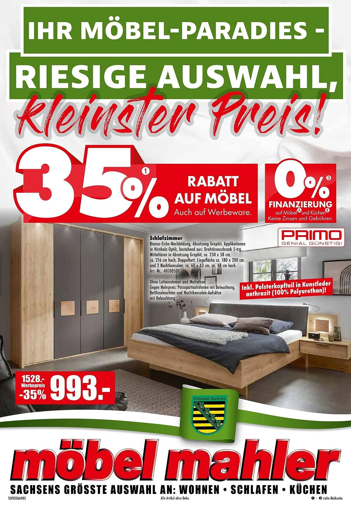 Möbel Mahler Katalog von 25. März bis 7. April 2026 - Prospekt seite 1