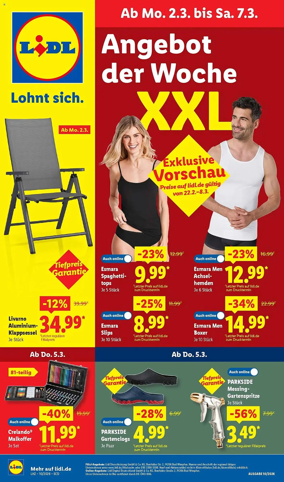 Lidl Prospekt von 2. März bis 7. März 2026 - Prospekt seite 1