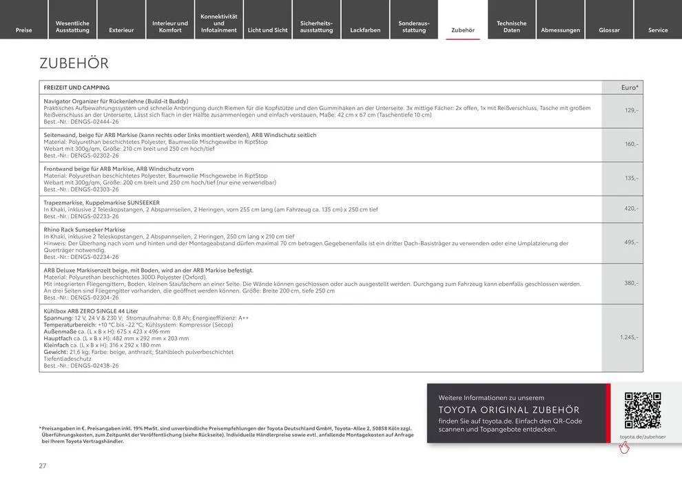 Toyota Land Cruiser von 1. Mai bis 1. Mai 2025 - Prospekt seite 27