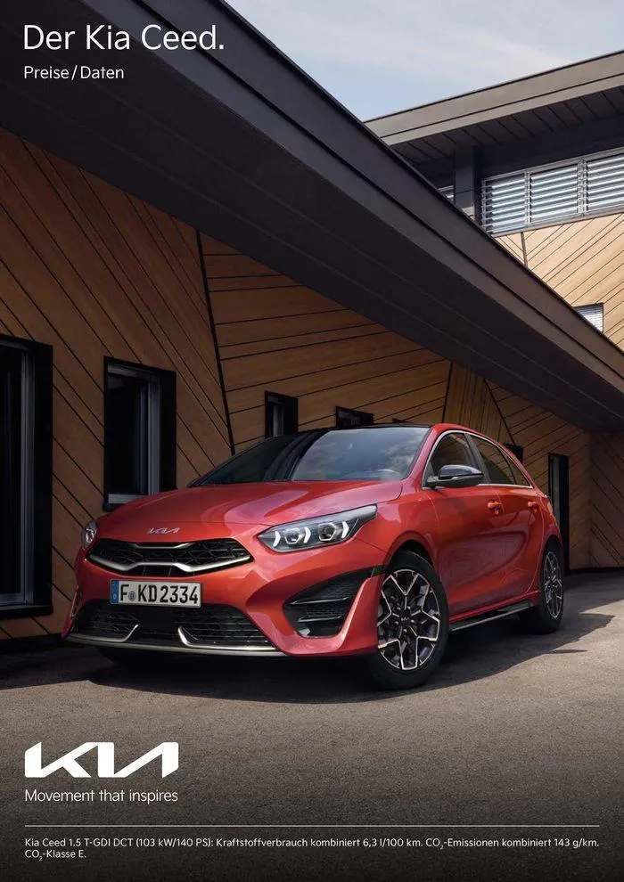 KIA Ceed von 3. September bis 3. September 2025 - Prospekt seite 1