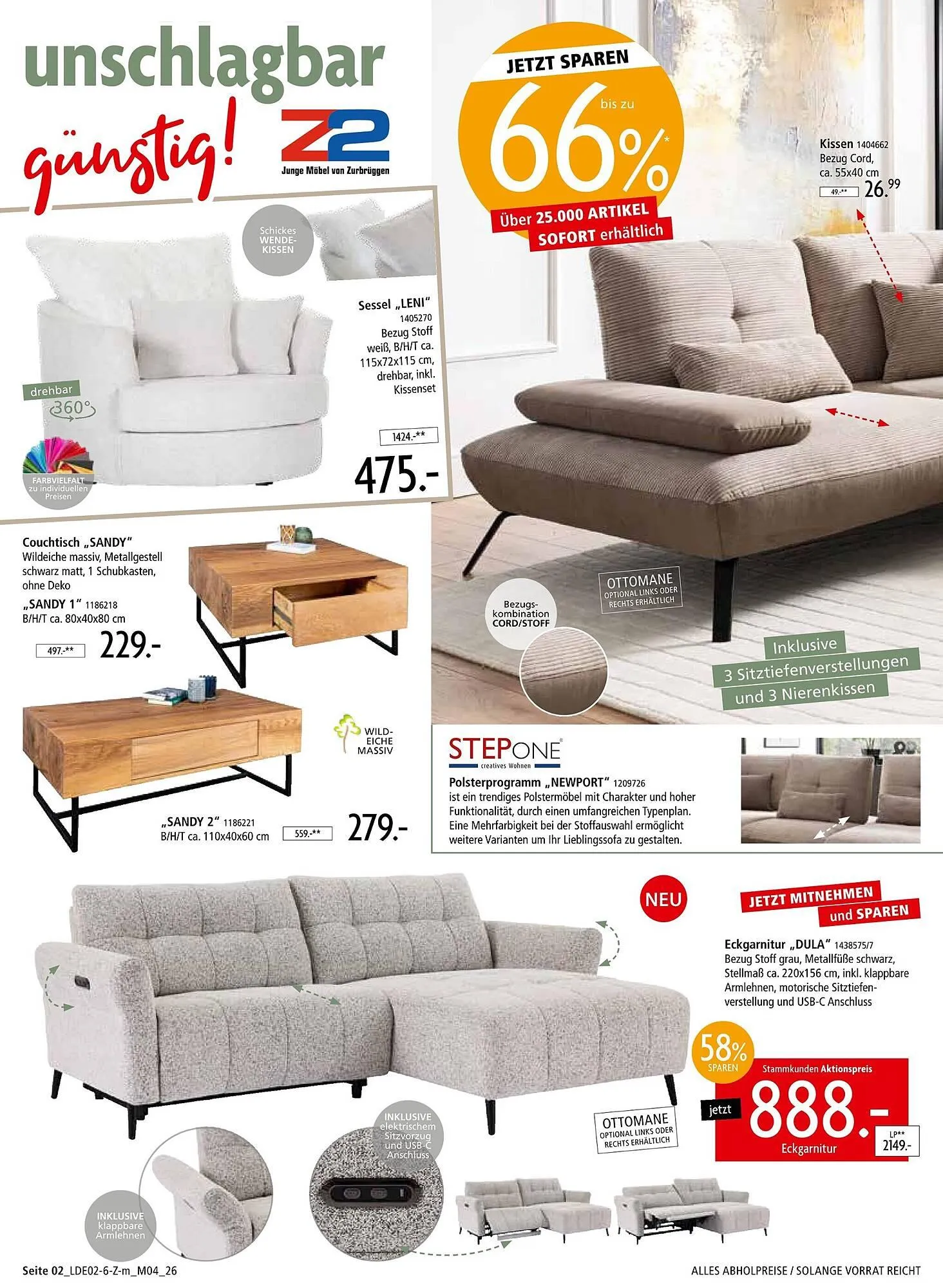 Zurbrüggen Prospekt von 21. Februar bis 28. März 2026 - Prospekt seite 2