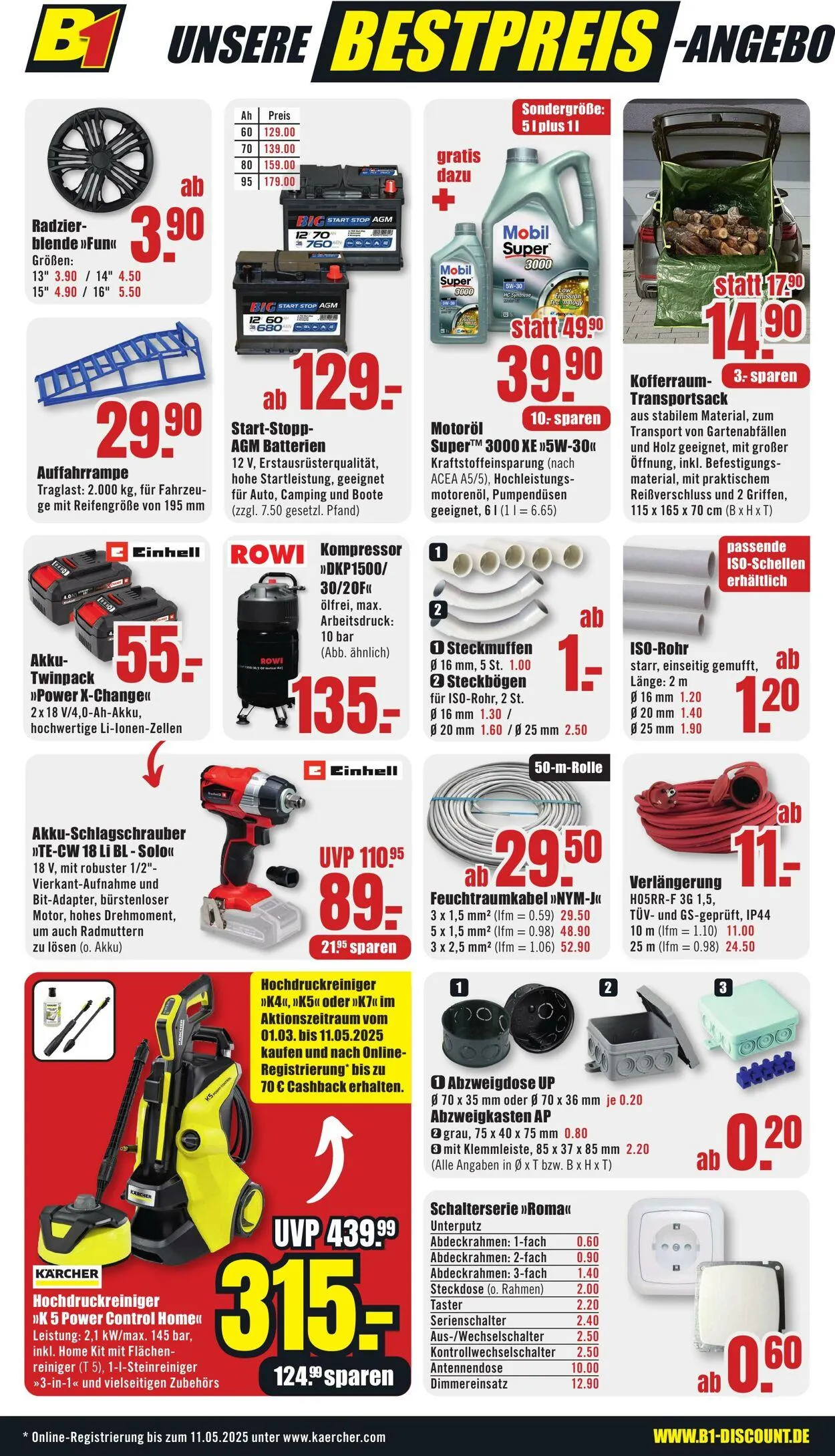 B1 Discount Baumarkt von 22. März bis 28. März 2025 - Prospekt seite 8