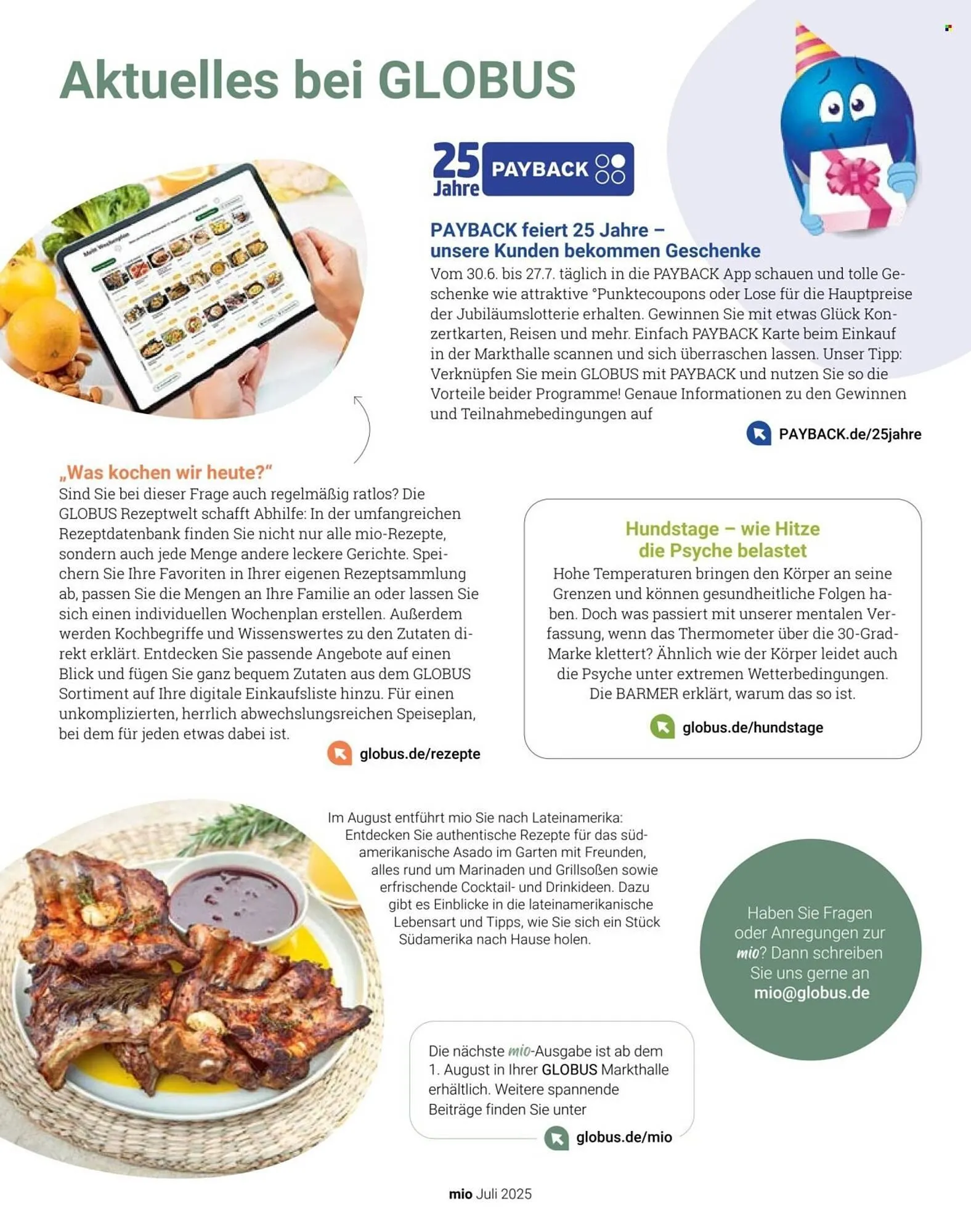 Globus Prospekt von 1. Juli bis 31. Juli 2025 - Prospekt seite 34