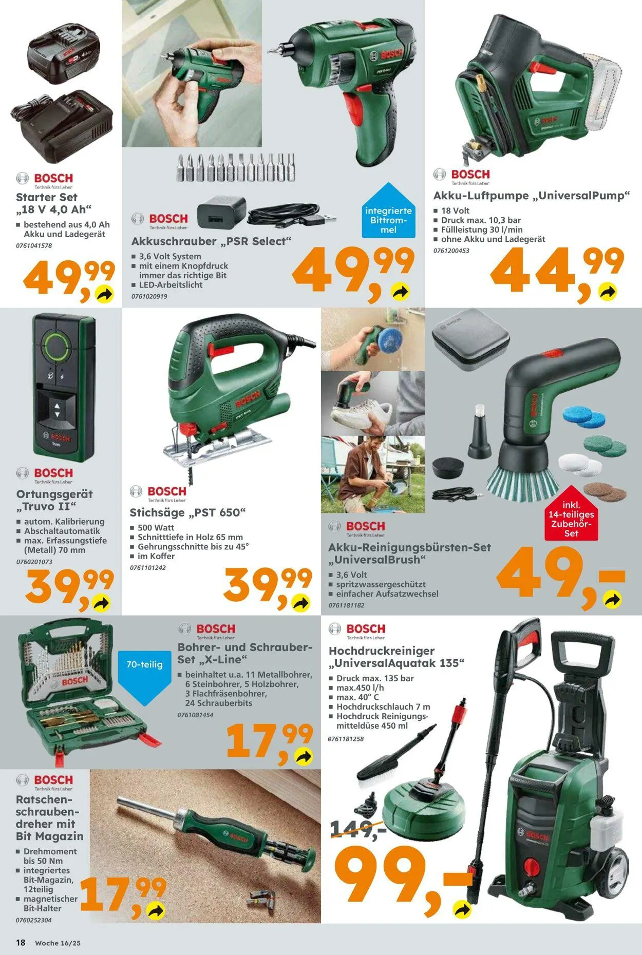 Globus Baumarkt Aktueller Prospekt von 13. April bis 19. April 2025 - Prospekt seite 18