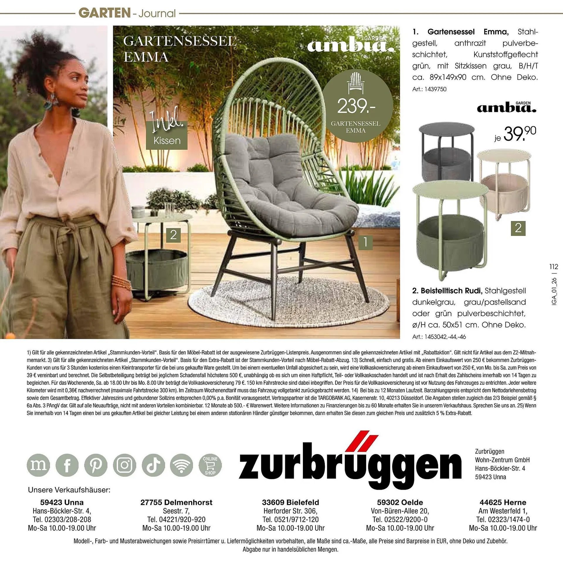 Zurbrüggen Prospekt von 17. März bis 31. August 2026 - Prospekt seite 112