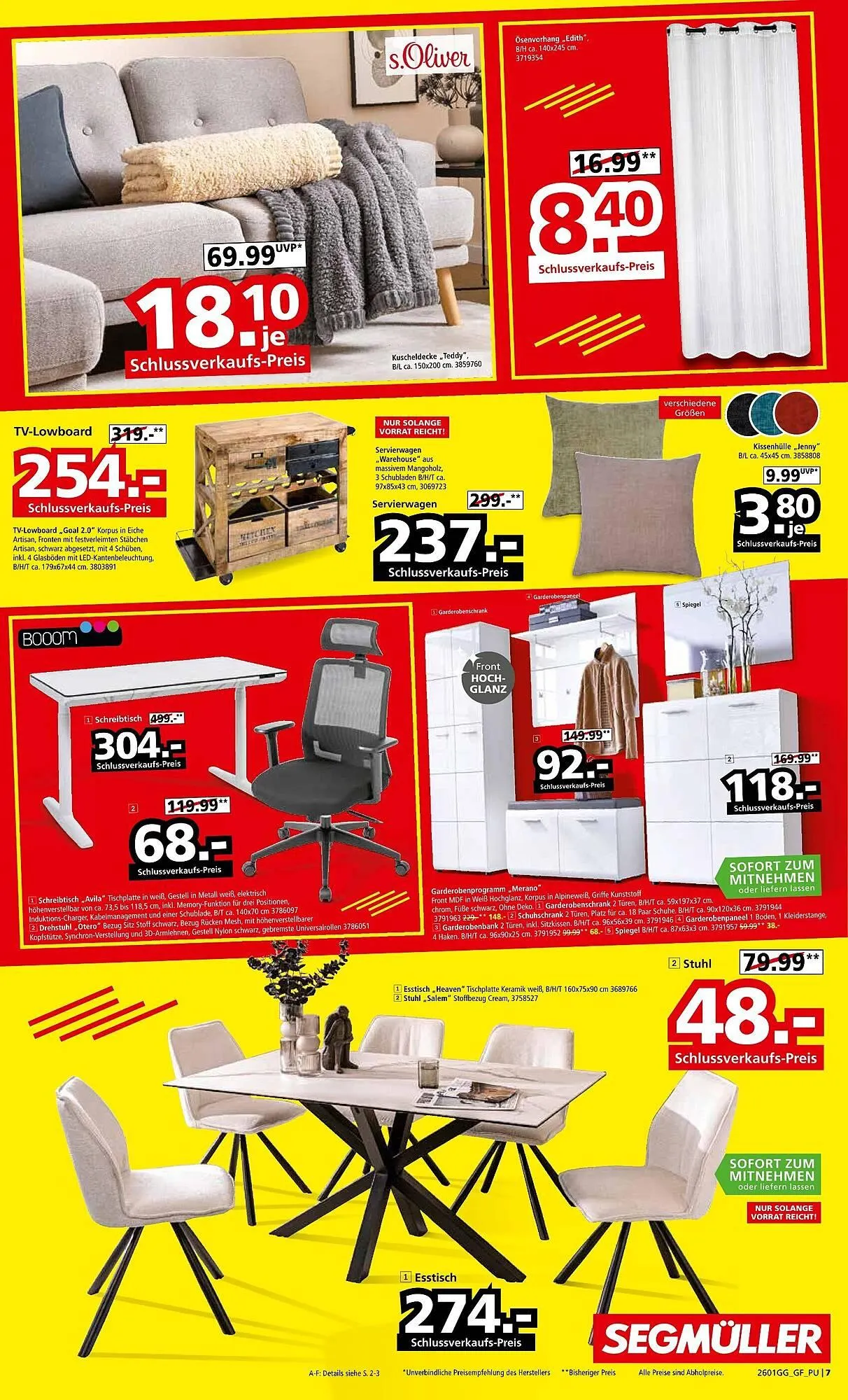 Segmüller Prospekt von 10. Januar bis 31. Januar 2026 - Prospekt seite 7