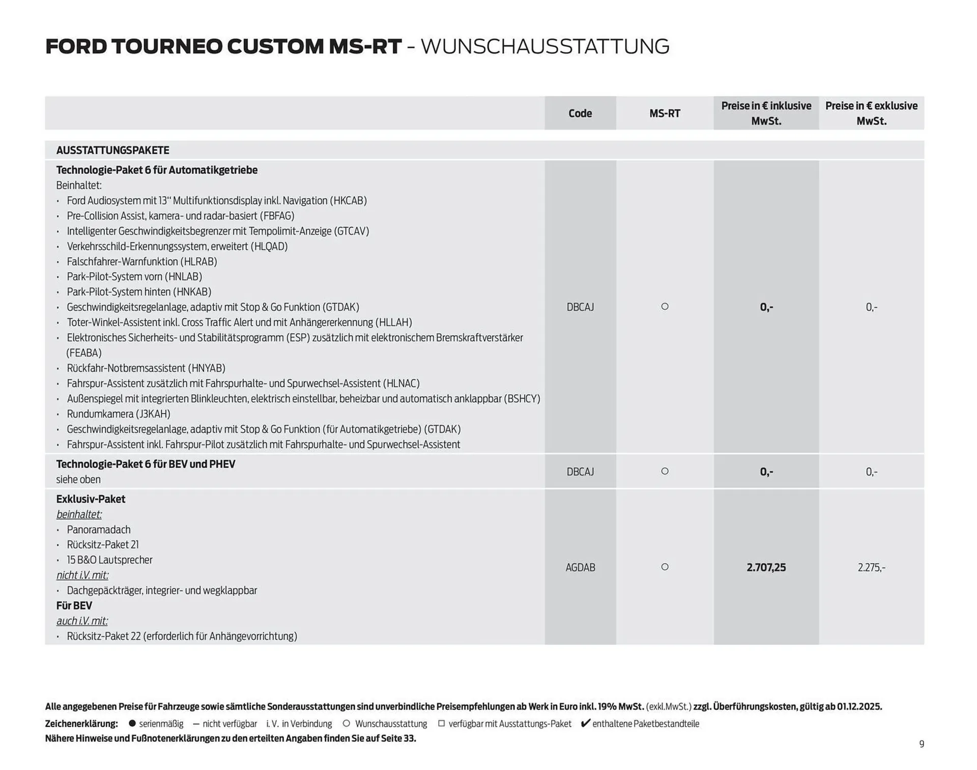 Ford Prospekt von 10. Dezember bis 31. Dezember 2025 - Prospekt seite 9