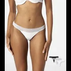 Strings mit Spitzenbund 3er-Pack, Janina