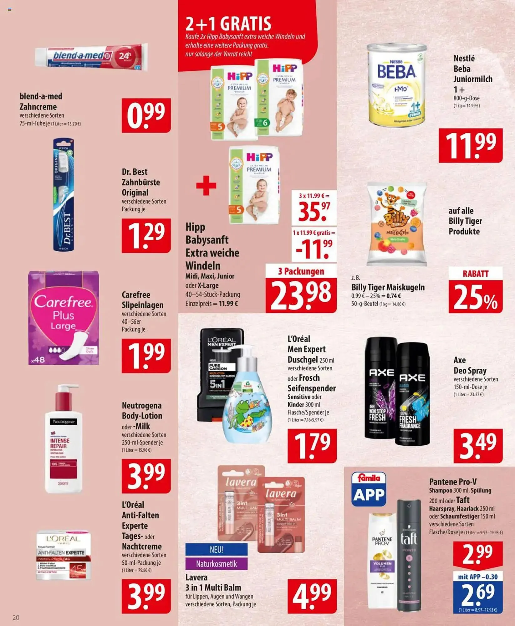 Famila Nord Ost Prospekt von 24. März bis 29. März 2025 - Prospekt seite 20