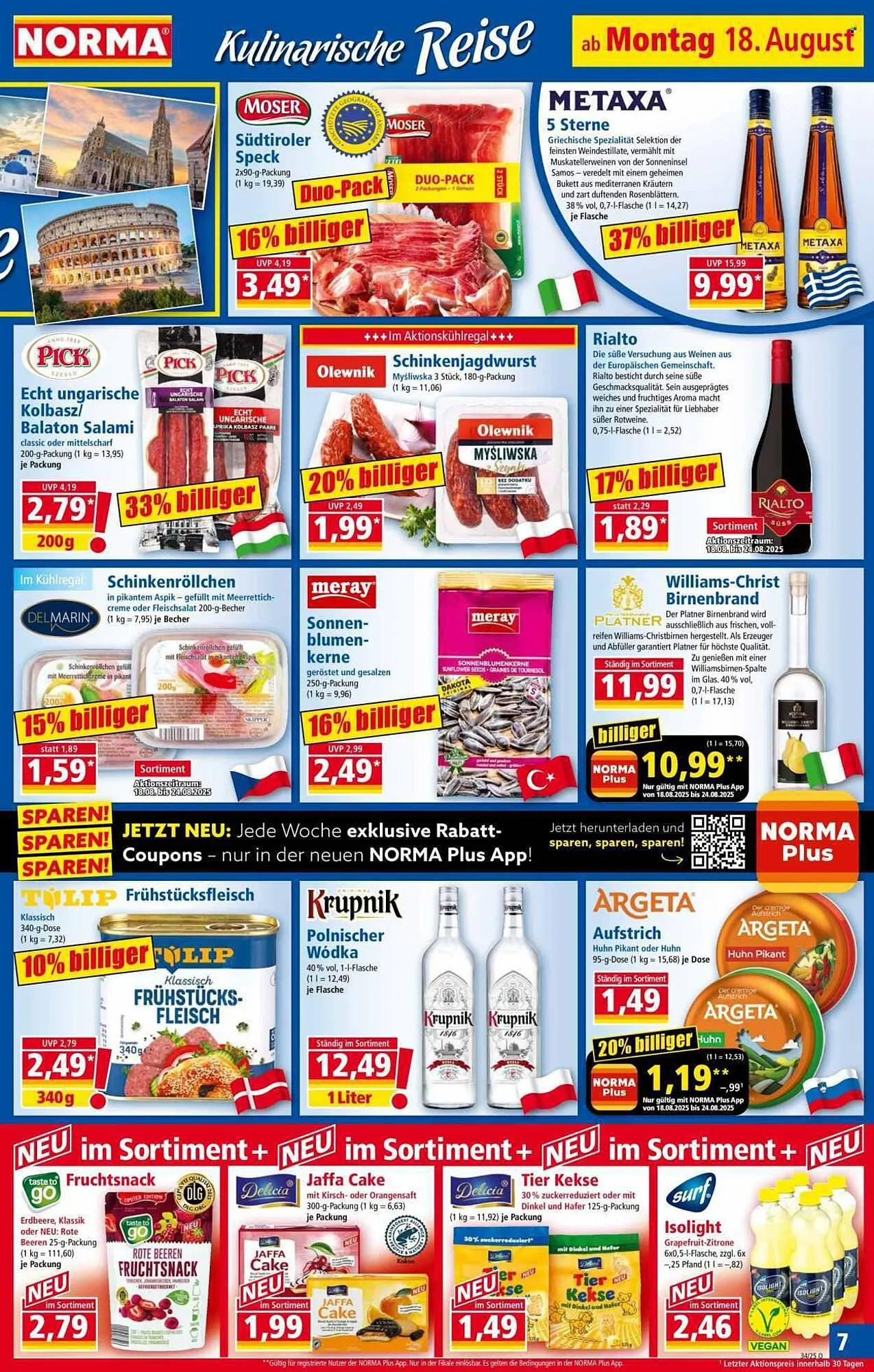 Norma Prospekt von 18. August bis 24. August 2025 - Prospekt seite 7