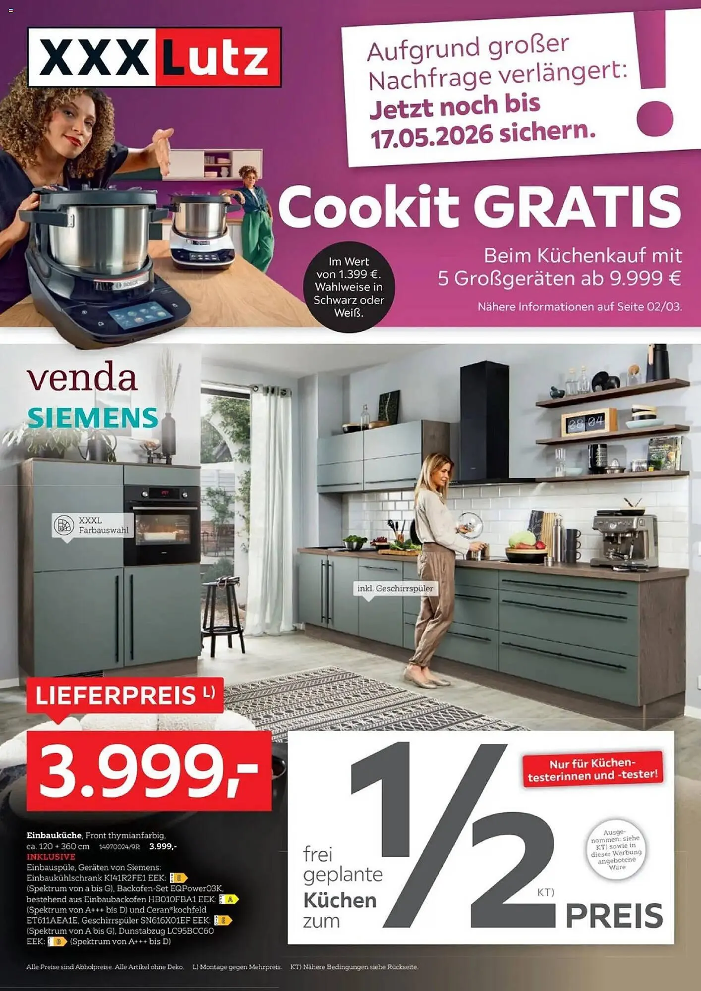 XXXLutz Prospekt von 30. April bis 17. Mai 2026 - Prospekt seite 1