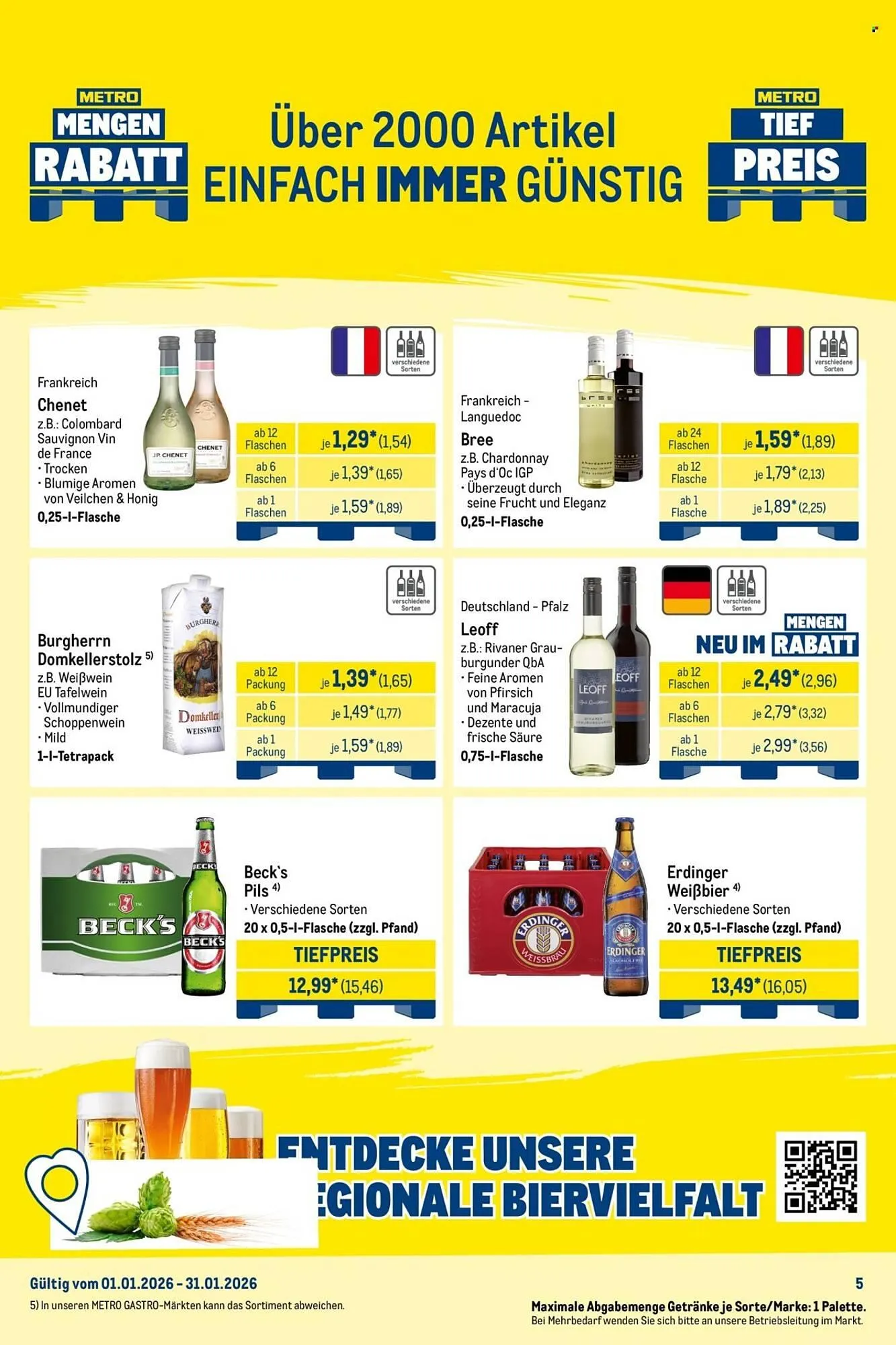 METRO Prospekt von 1. Januar bis 31. Januar 2026 - Prospekt seite 5