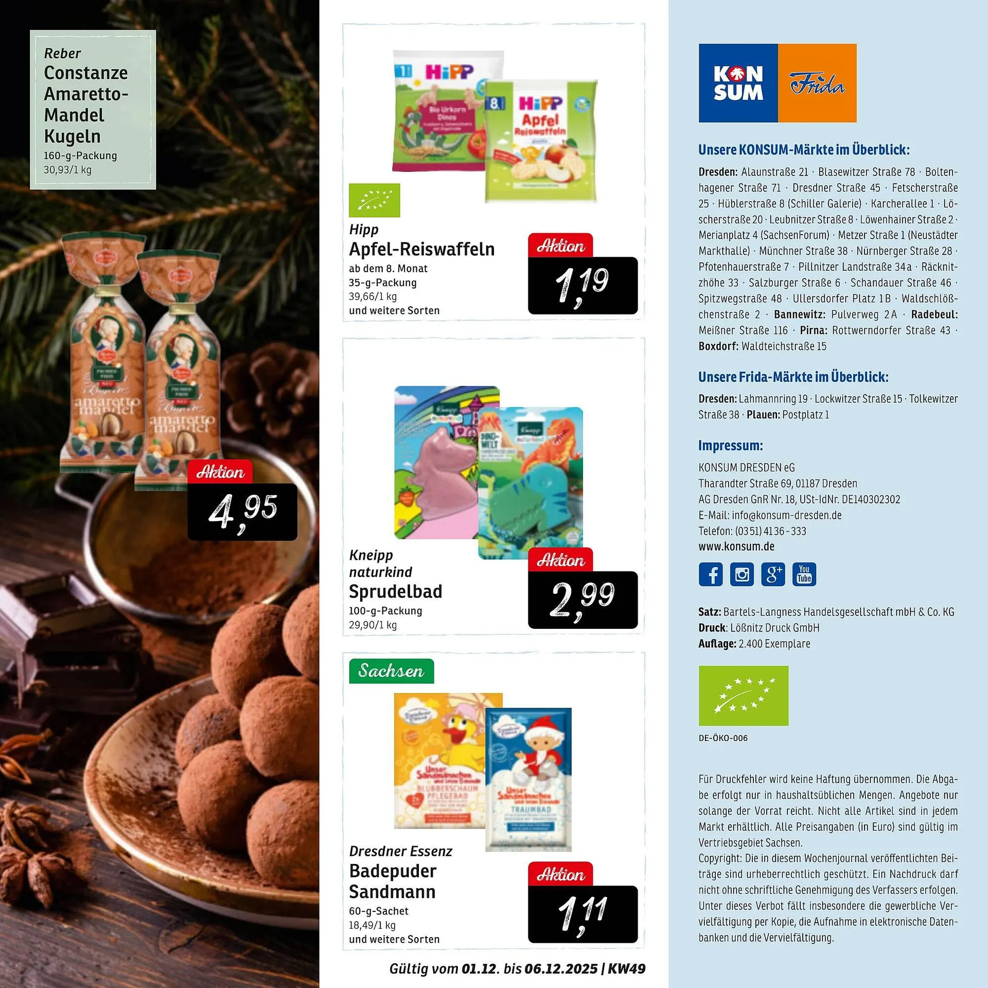 KONSUM Prospekt von 1. Dezember bis 6. Dezember 2025 - Prospekt seite 12