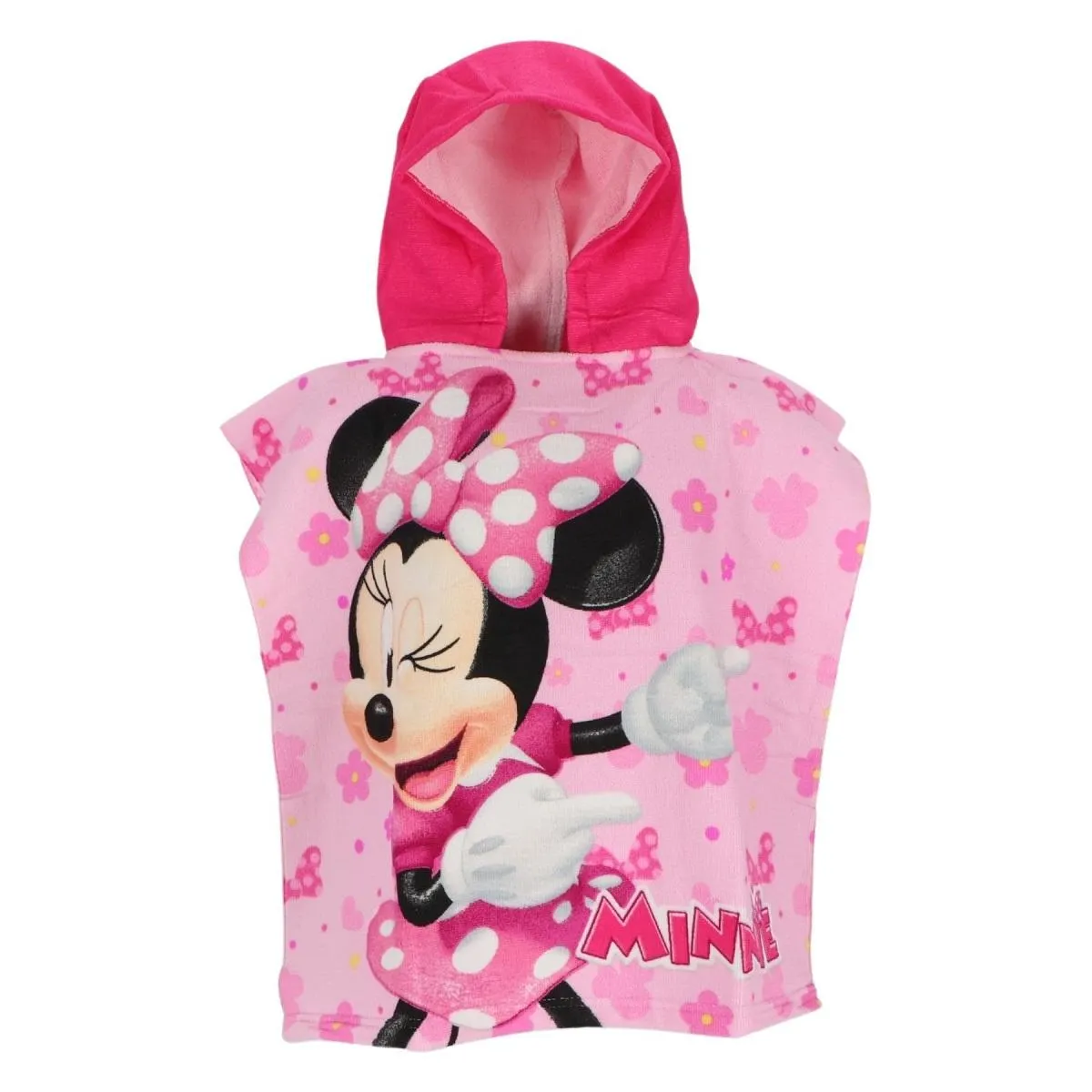 Disney Minnie Mouse Kinderponcho – 100x55 cm Mikrofaser