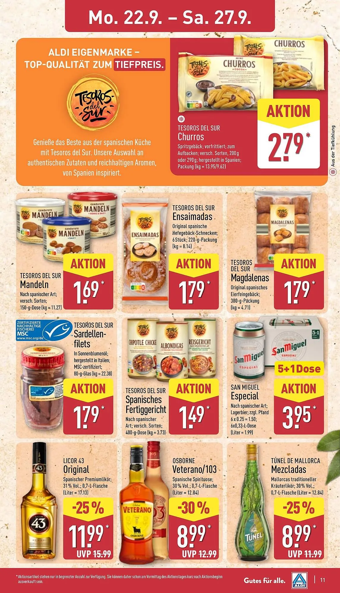 Aldi Nord Prospekt von 22. September bis 27. September 2025 - Prospekt seite 15