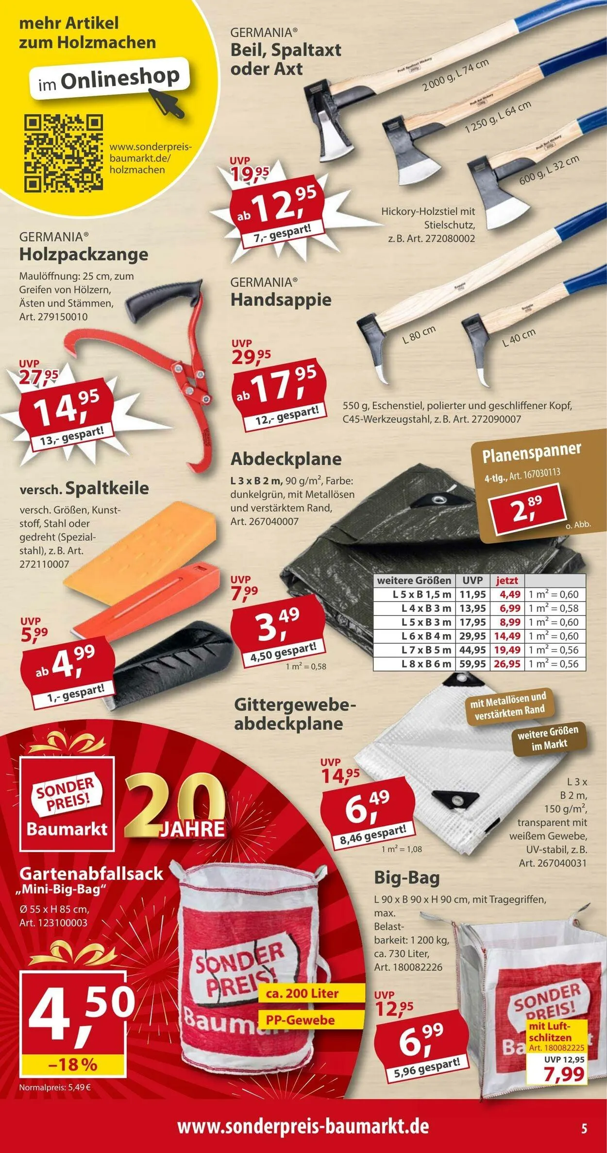Sonderpreis Baumarkt Aktueller Prospekt von 20. Dezember bis 3. Januar 2026 - Prospekt seite 5
