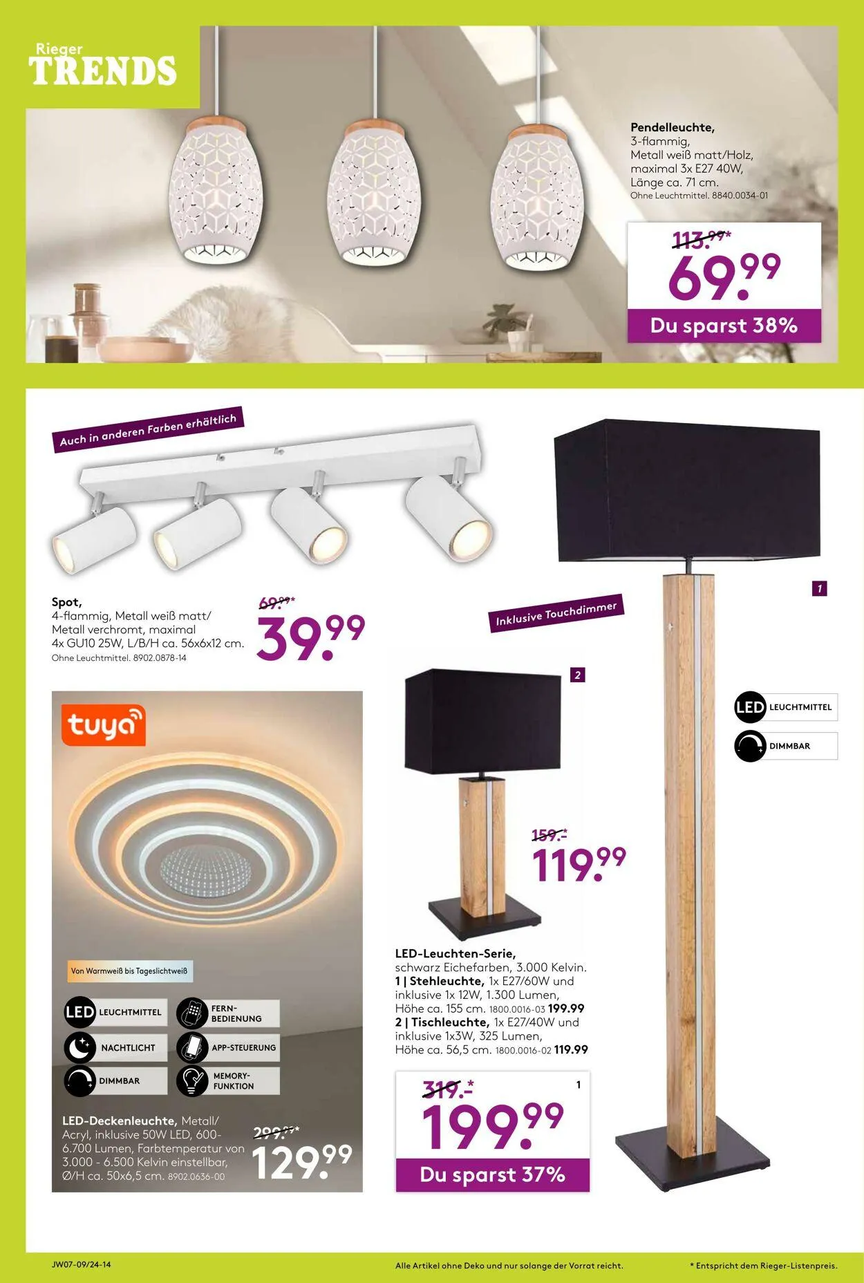 Möbel Rieger Aktueller Prospekt von 21. Mai bis 4. Juni 2025 - Prospekt seite 14