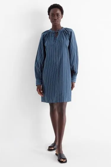 Shirt dress - striped