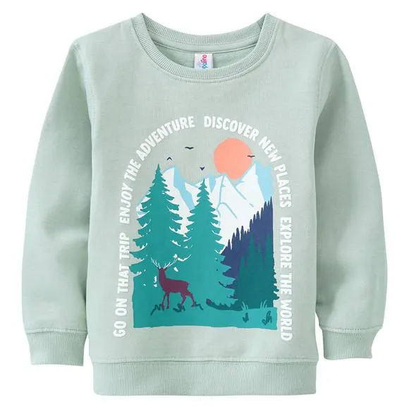 Mädchen Sweatshirt mit großem Print