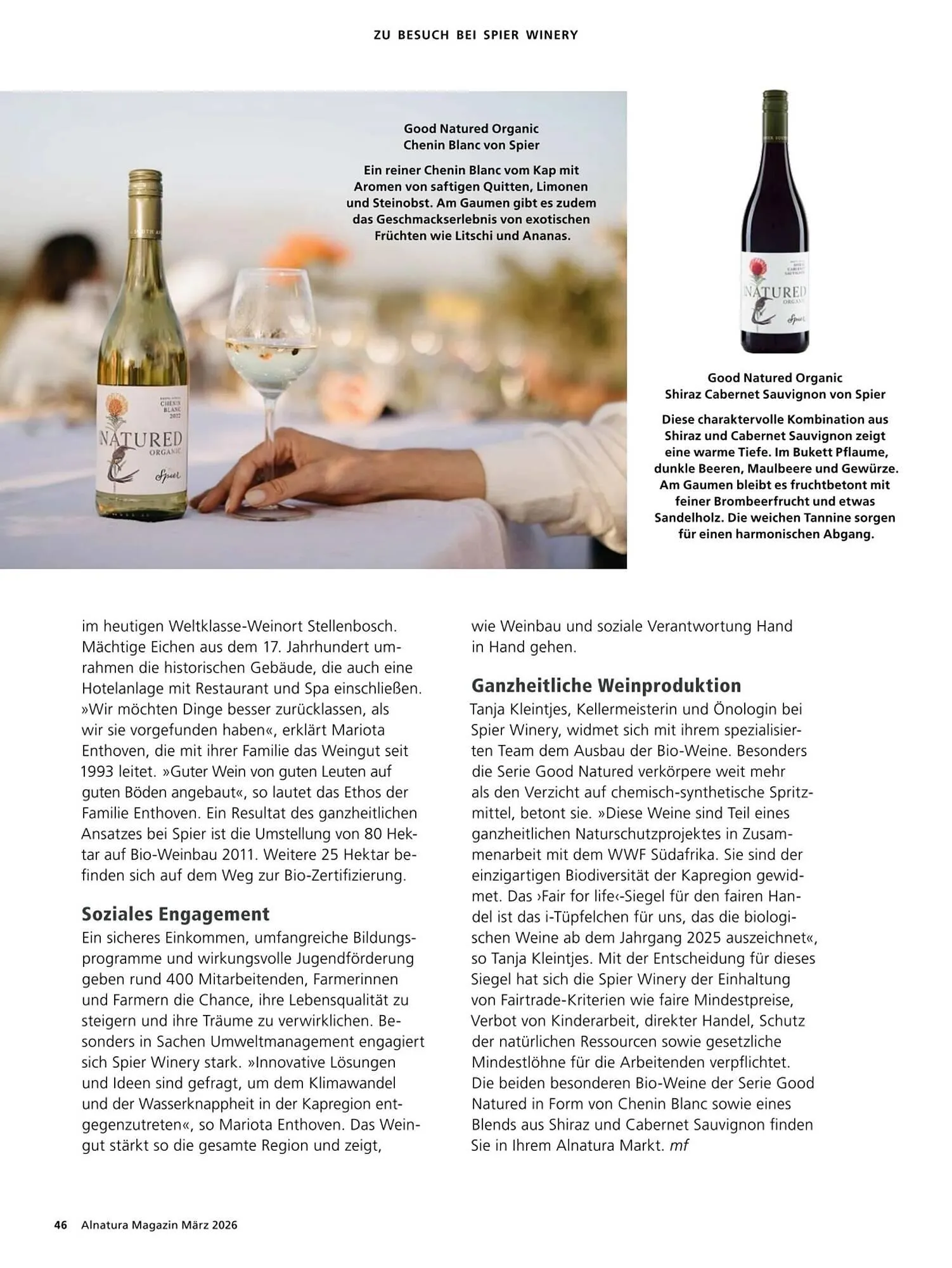 Alnatura Magazin von 4. März bis 1. April 2026 - Prospekt seite 46