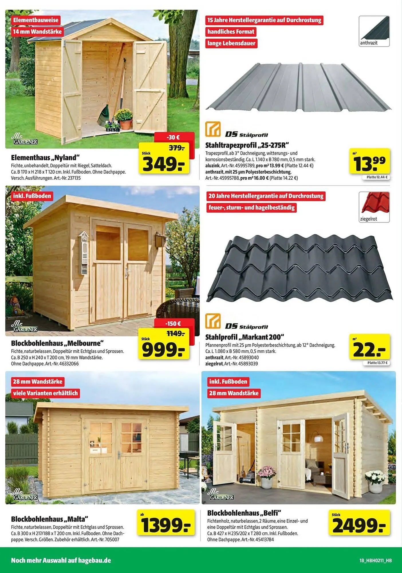 Hagebau Prospekt von 12. März bis 11. April 2026 - Prospekt seite 18