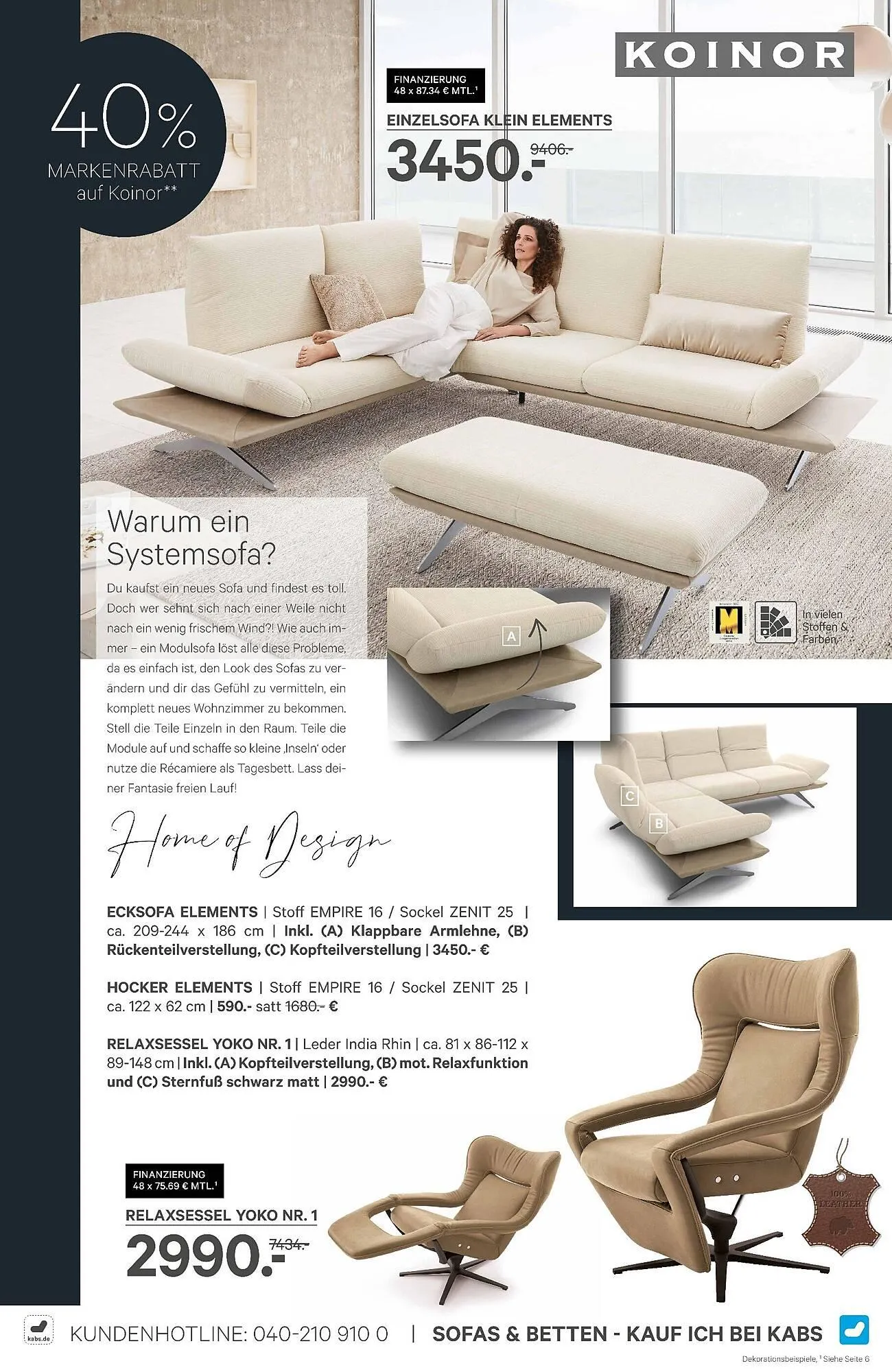 Kabs Polsterwelt Prospekt von 30. Januar bis 26. Februar 2026 - Prospekt seite 14
