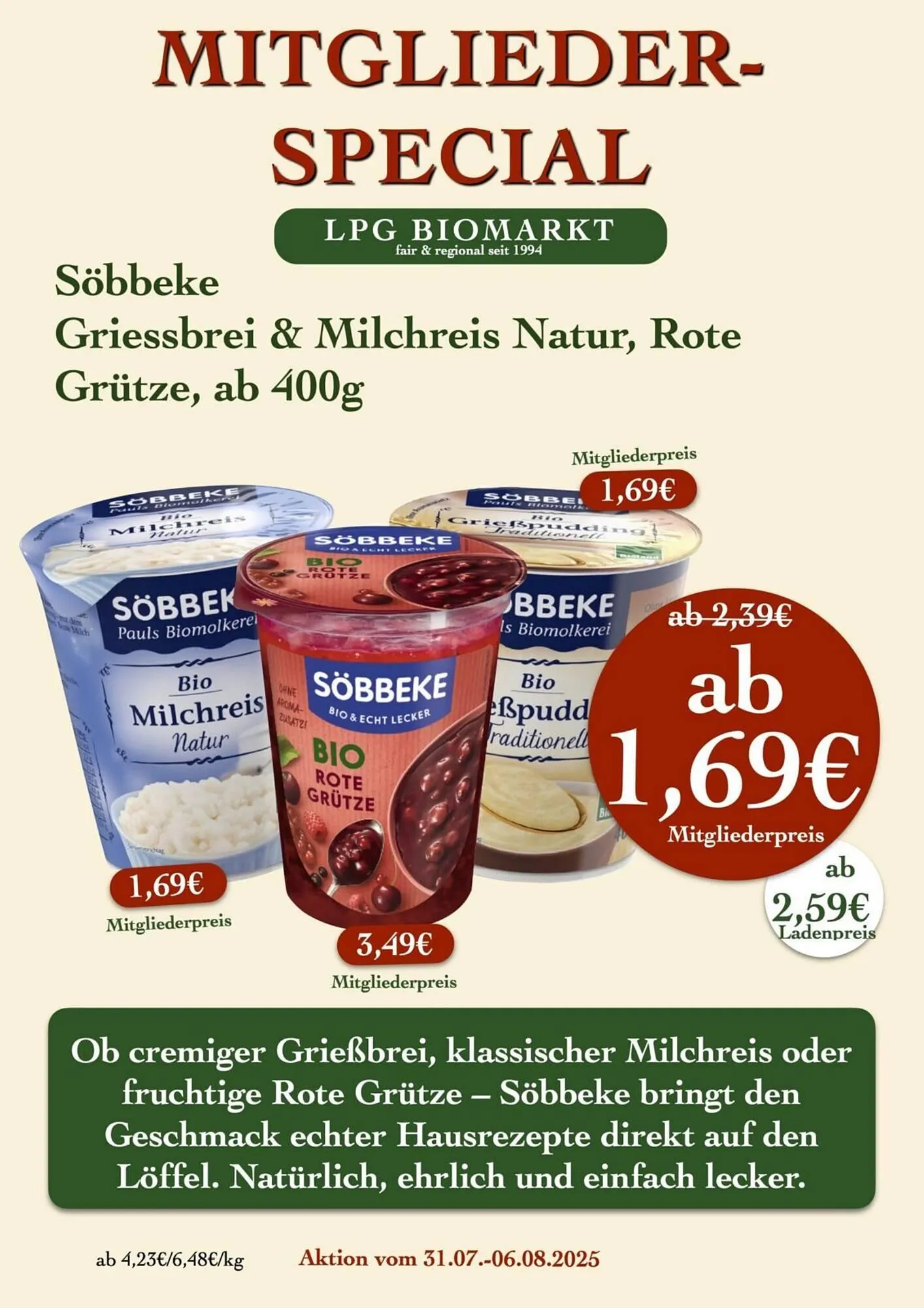 LPG Biomarkt Prospekt von 31. Juli bis 6. August 2025 - Prospekt seite 15
