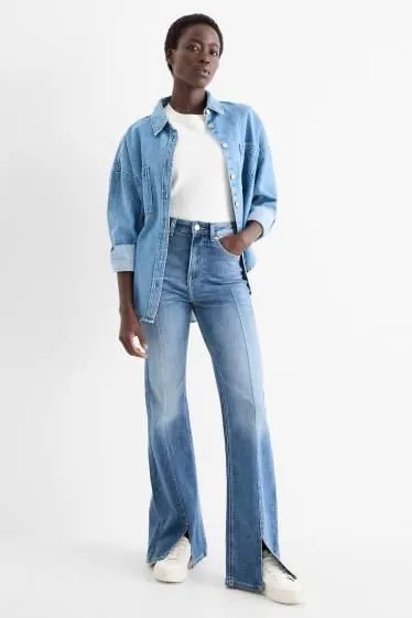 Flared jeans - high waist