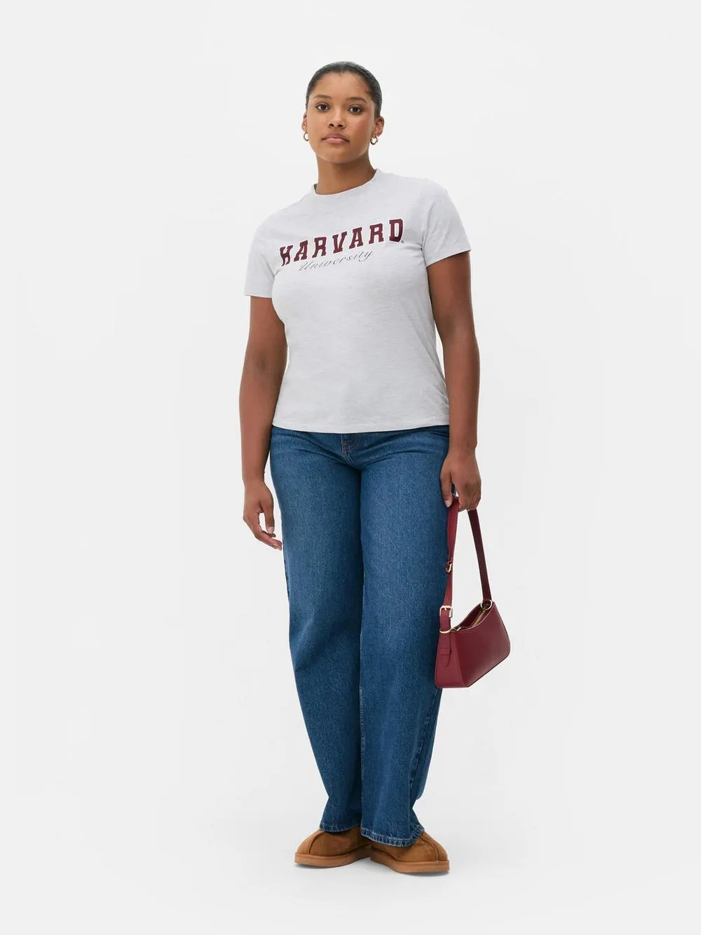 T-Shirt mit „Harvard“ Schriftzug