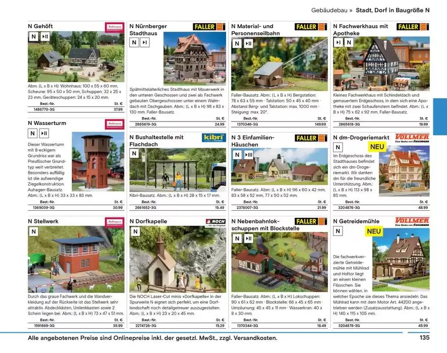 Modellbahn Katalog von 29. Oktober bis 31. Dezember 2025 - Prospekt seite 137