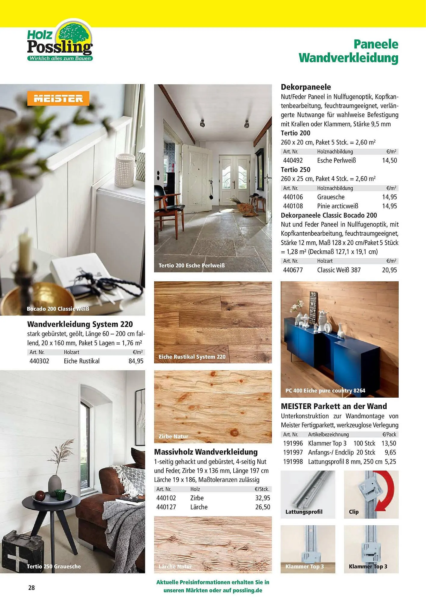 Holz Possling Prospekt von 31. März bis 30. Juni 2025 - Prospekt seite 28