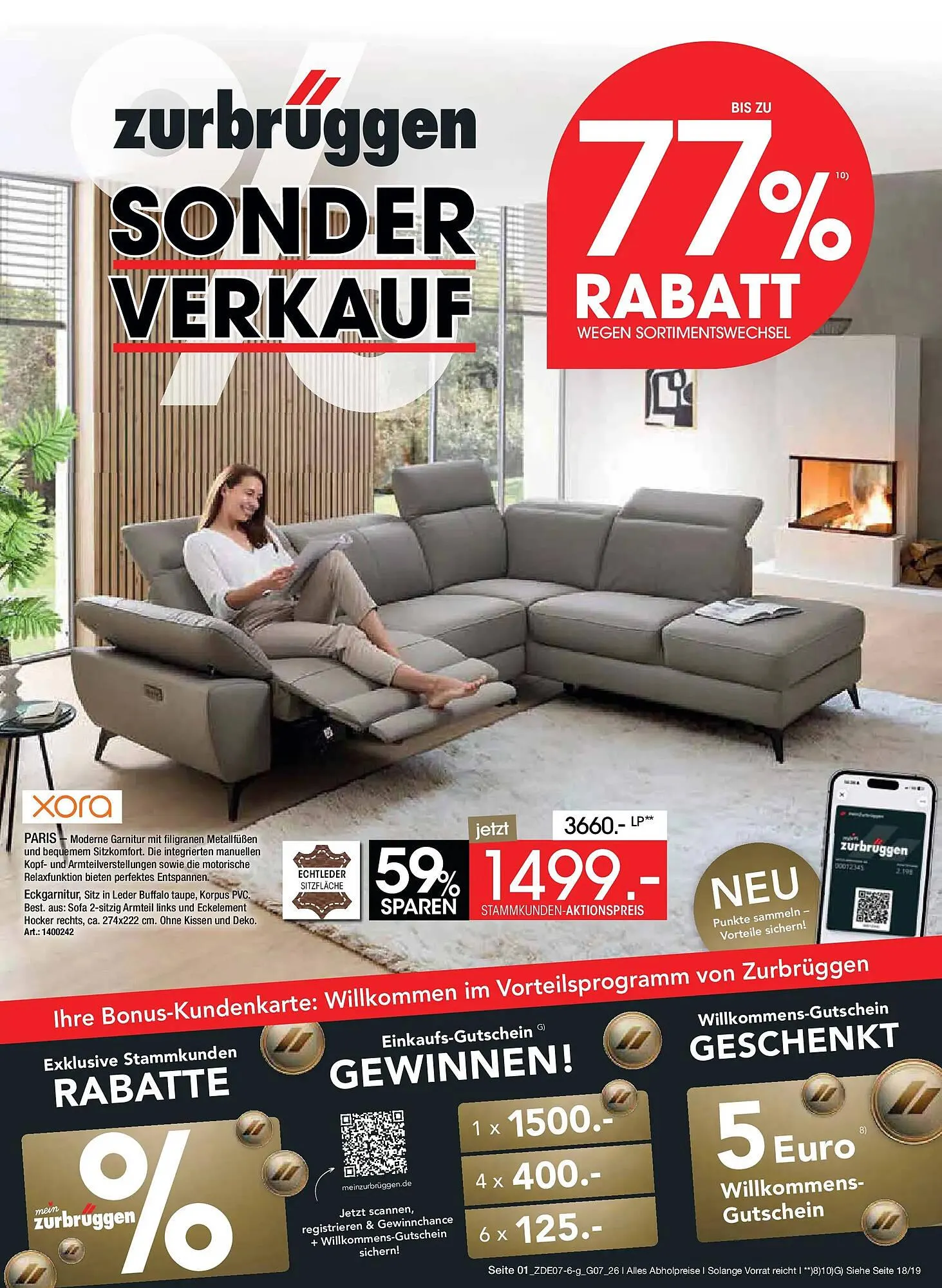 Zurbrüggen Prospekt von 3. Juli bis 18. Juli 2026 - Prospekt seite 1