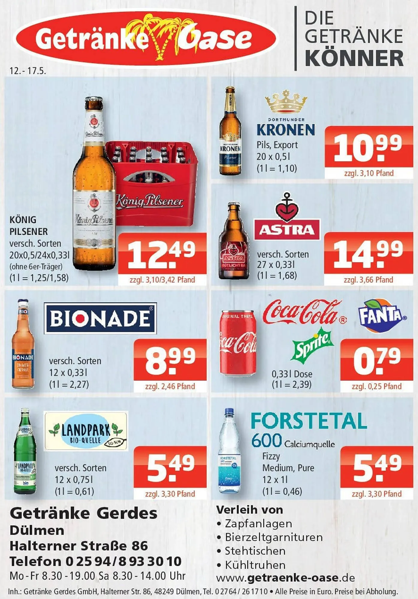 Getränke Oase Prospekt - 1