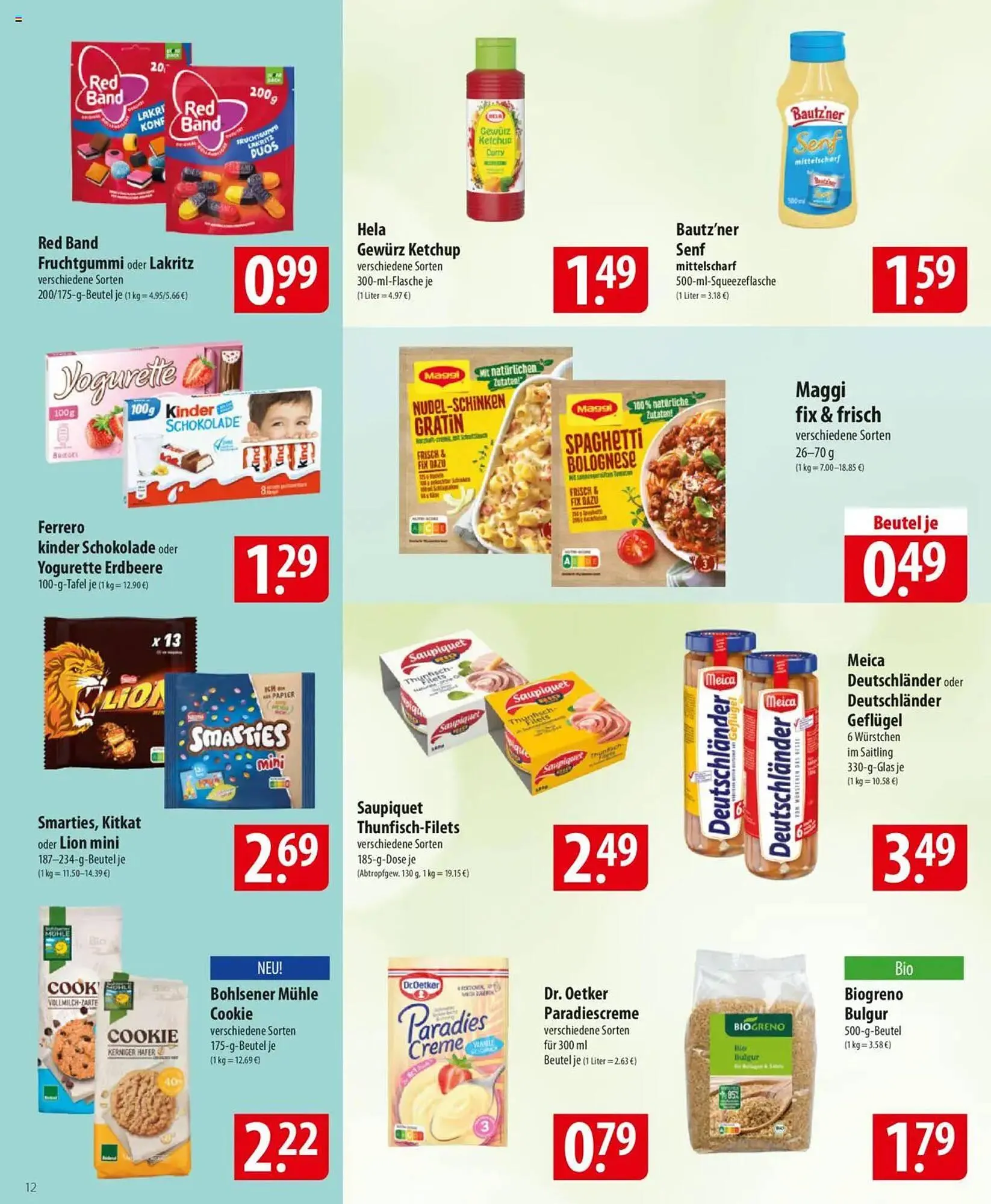 Famila Nord Ost Prospekt von 28. Juli bis 2. August 2025 - Prospekt seite 12