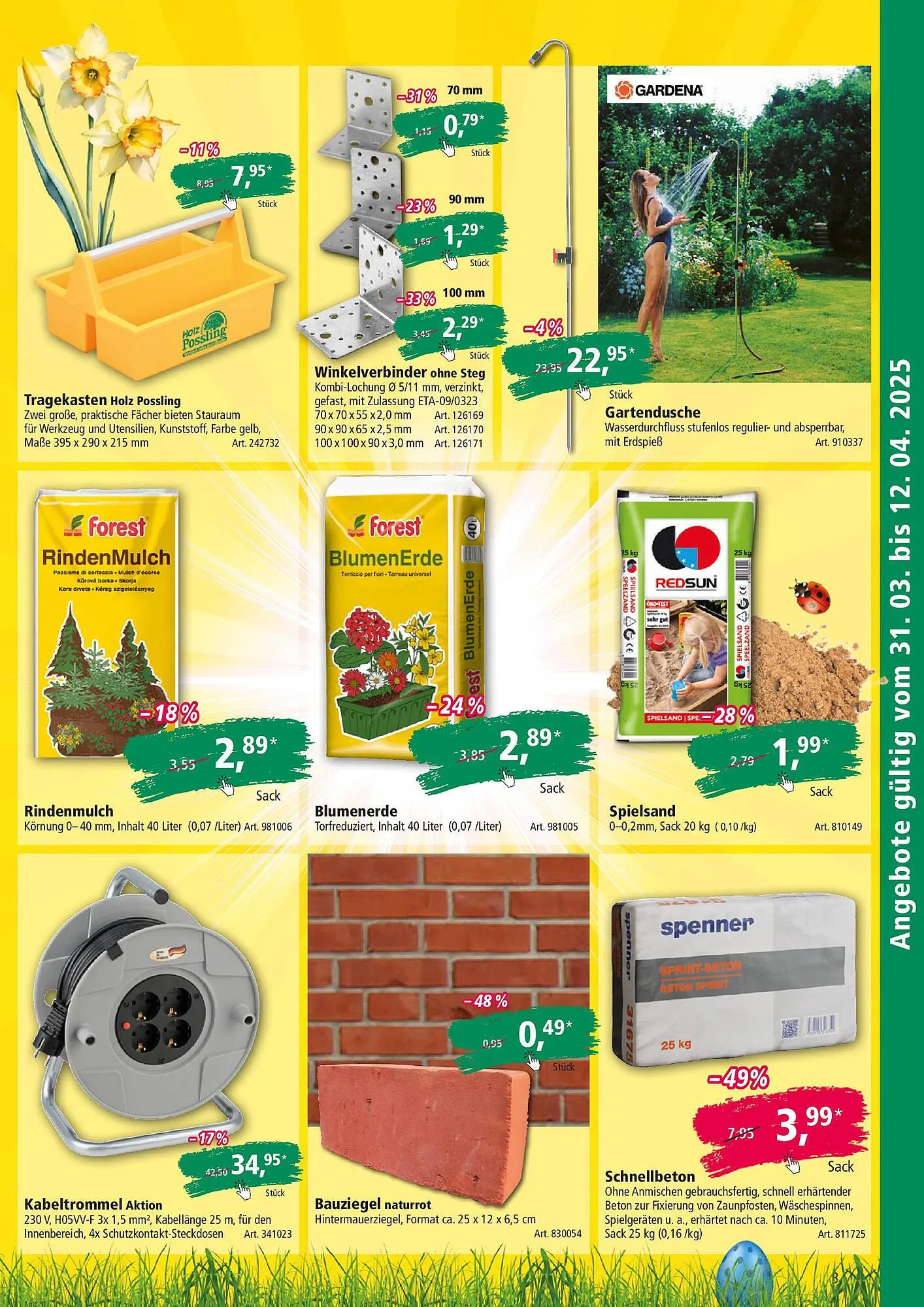 Holz Possling Prospekt von 30. März bis 12. April 2025 - Prospekt seite 3