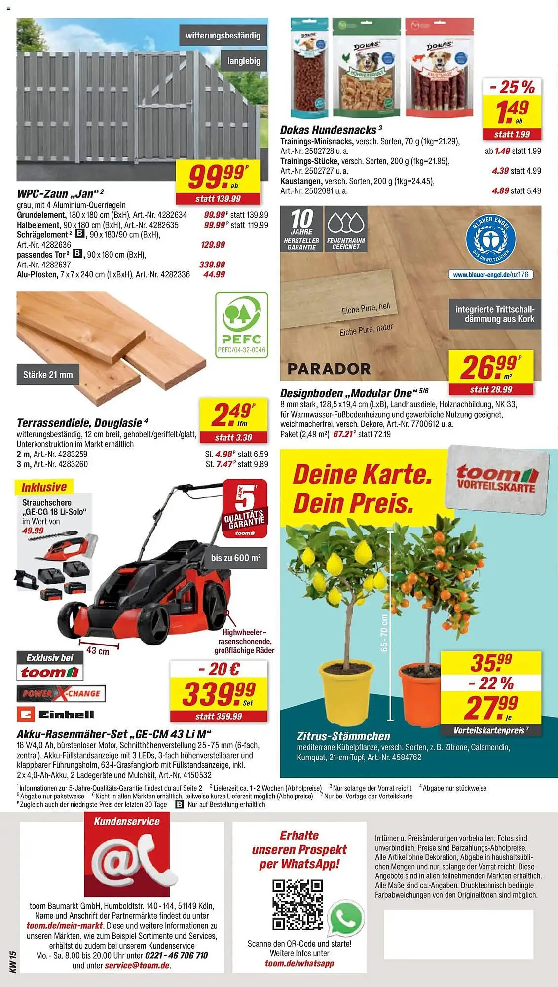 Toom Baumarkt Prospekt von 4. April bis 10. April 2026 - Prospekt seite 22